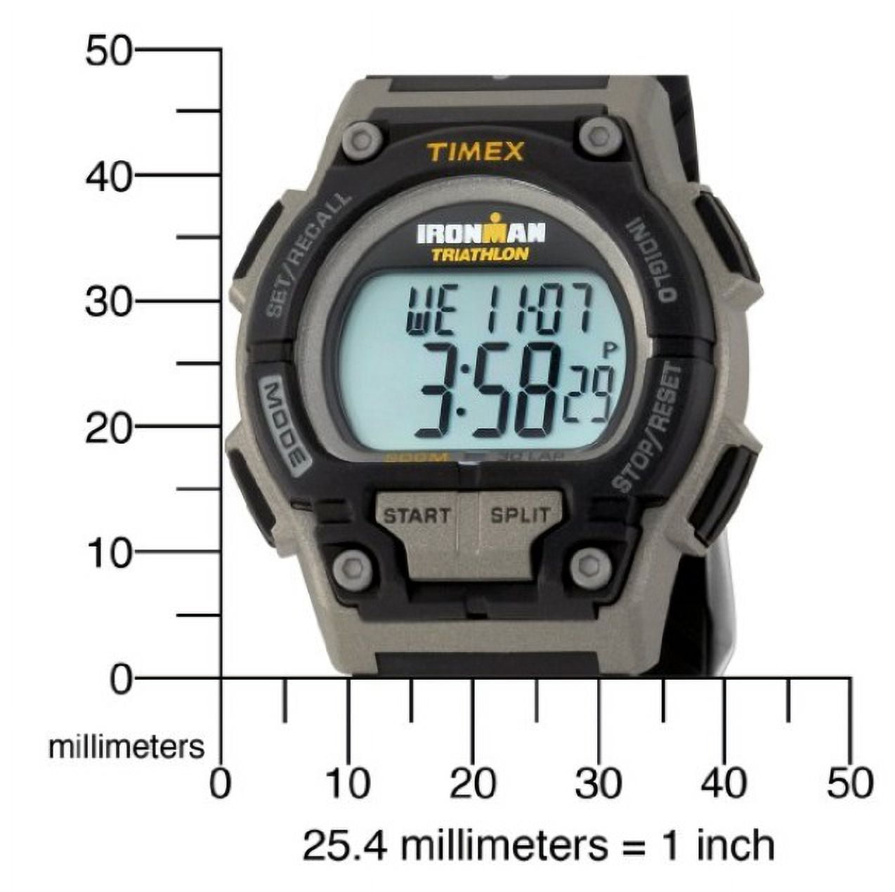 Men's Ironman Endure 30 Shock Full-Size Watch, Black Resin Strap - Image 3