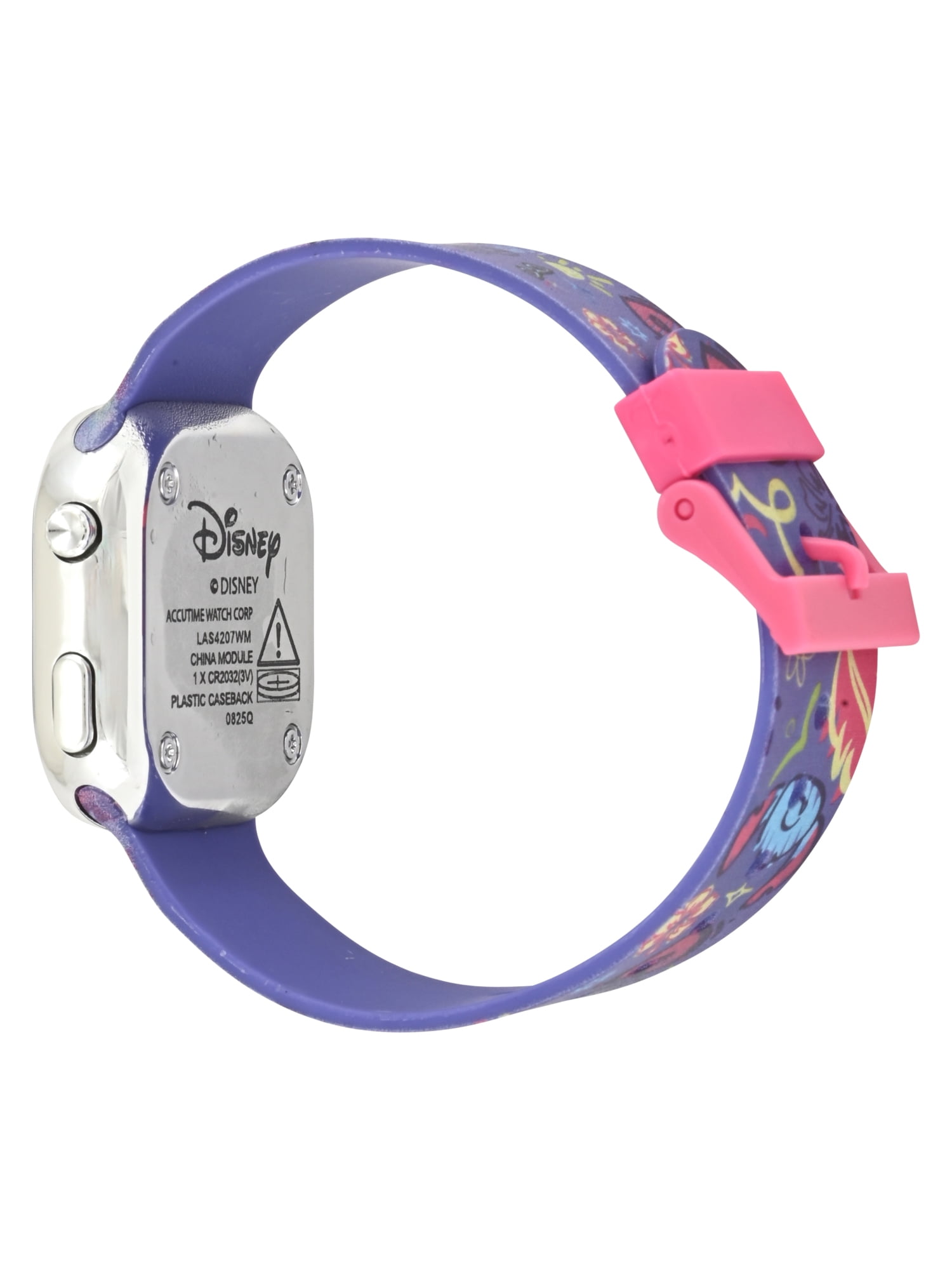 Stitch Unisex Childrens LED Watch With Square Caseand Printed Silicone Strap; LAS4207WM - Image 3