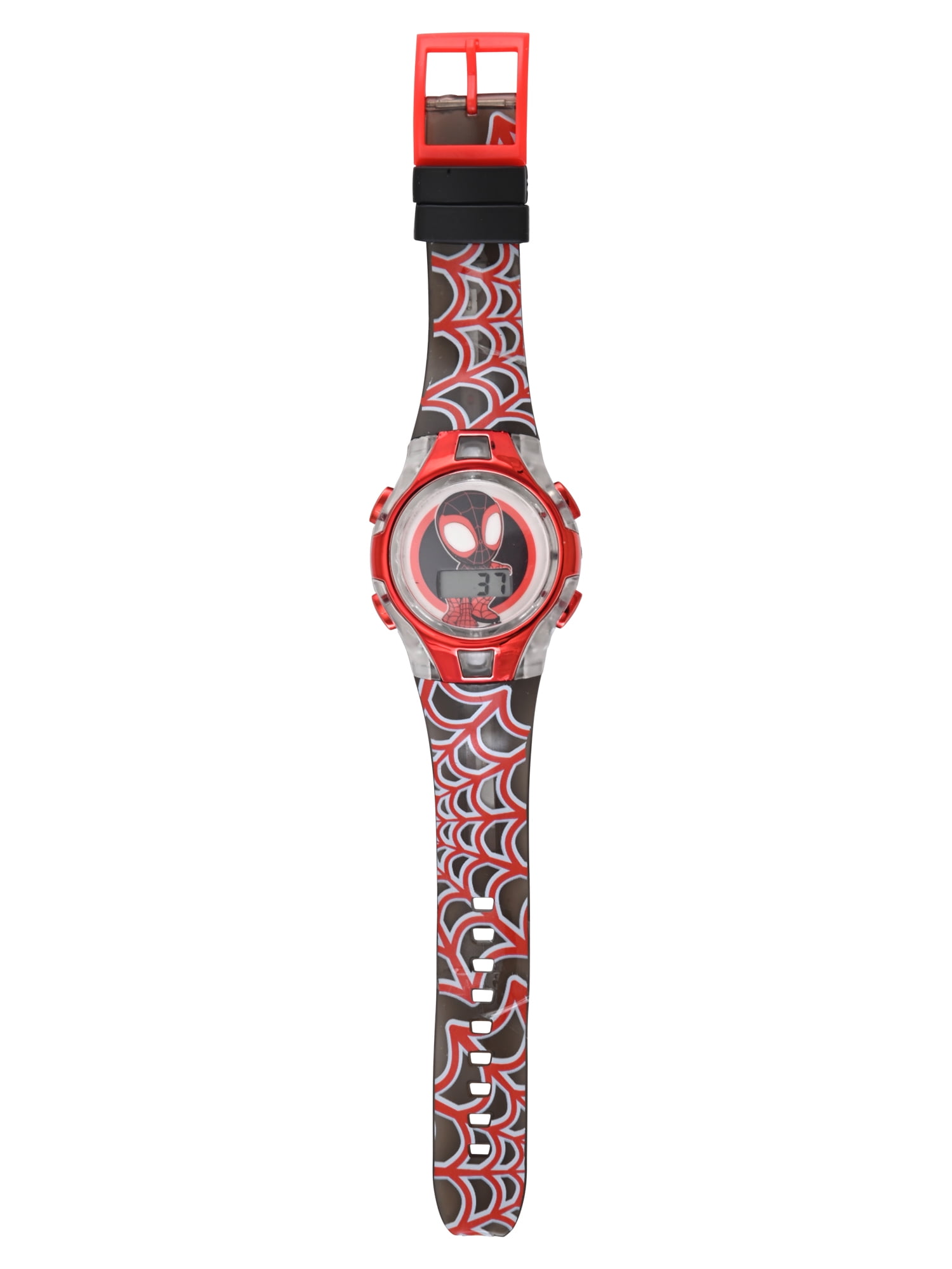 Marvel Spider-Man and Friends Unisex Child Black and Red LCD Watch, SPF4010WM - Image 4