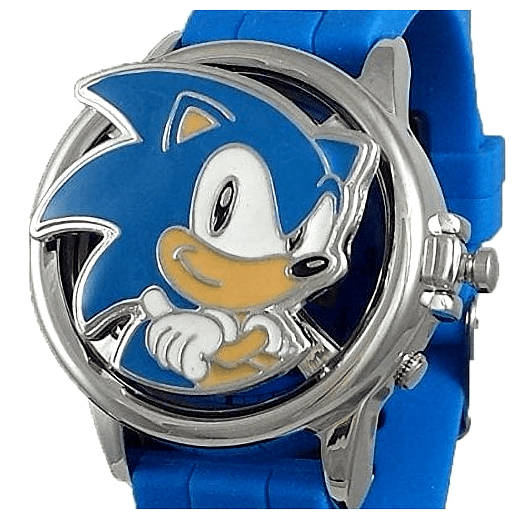 SEGA Sonic The Hedgehog Metal Spinner Flip Unisex Child LCD Watch in Blue - SNC4093WM - Image 4