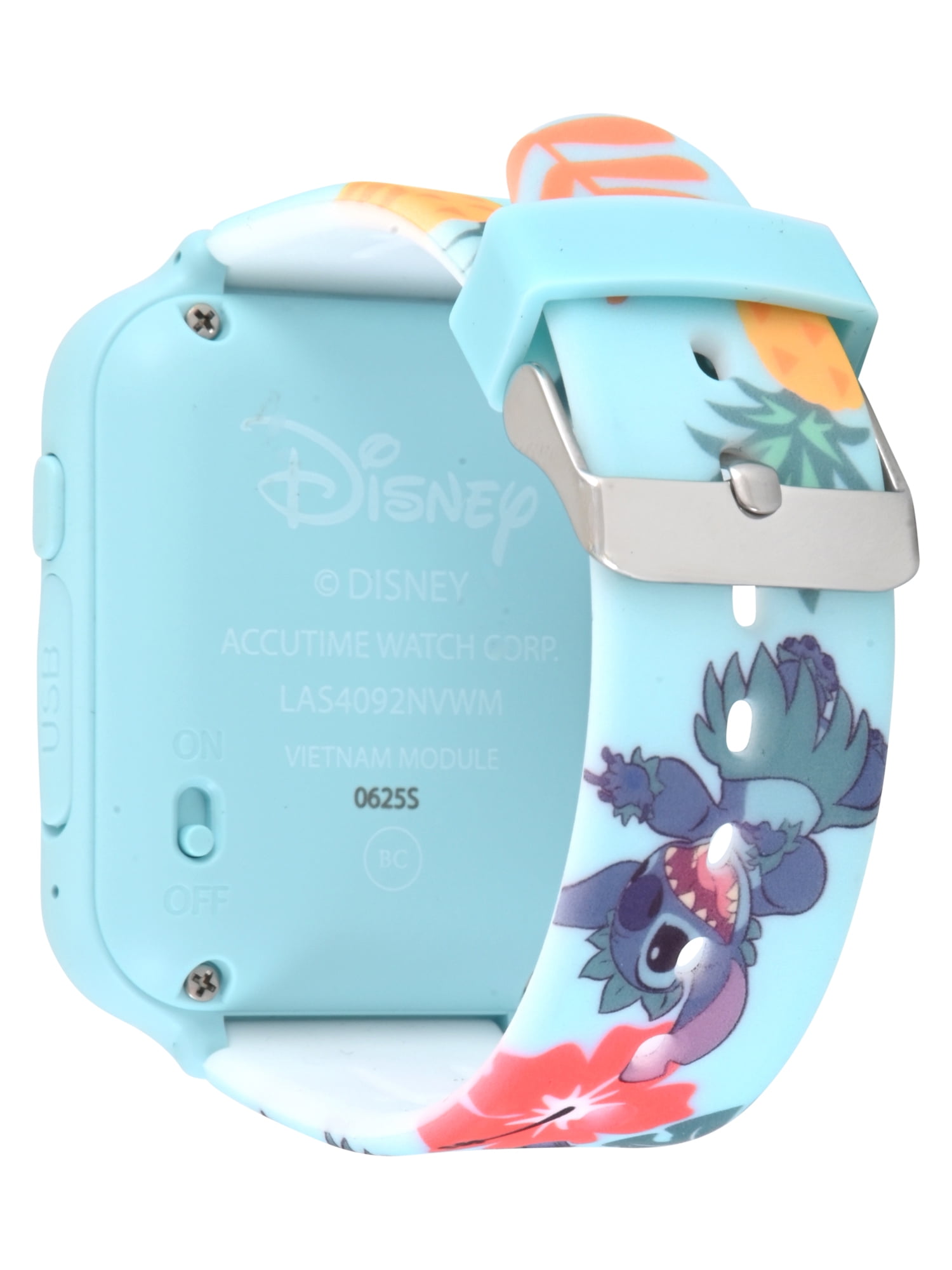 Disney Lilo & Stitch iTime Unisex Touchscreen Children's Smart Watch with Silicone Strap and Blue Case 42MM - Image 3