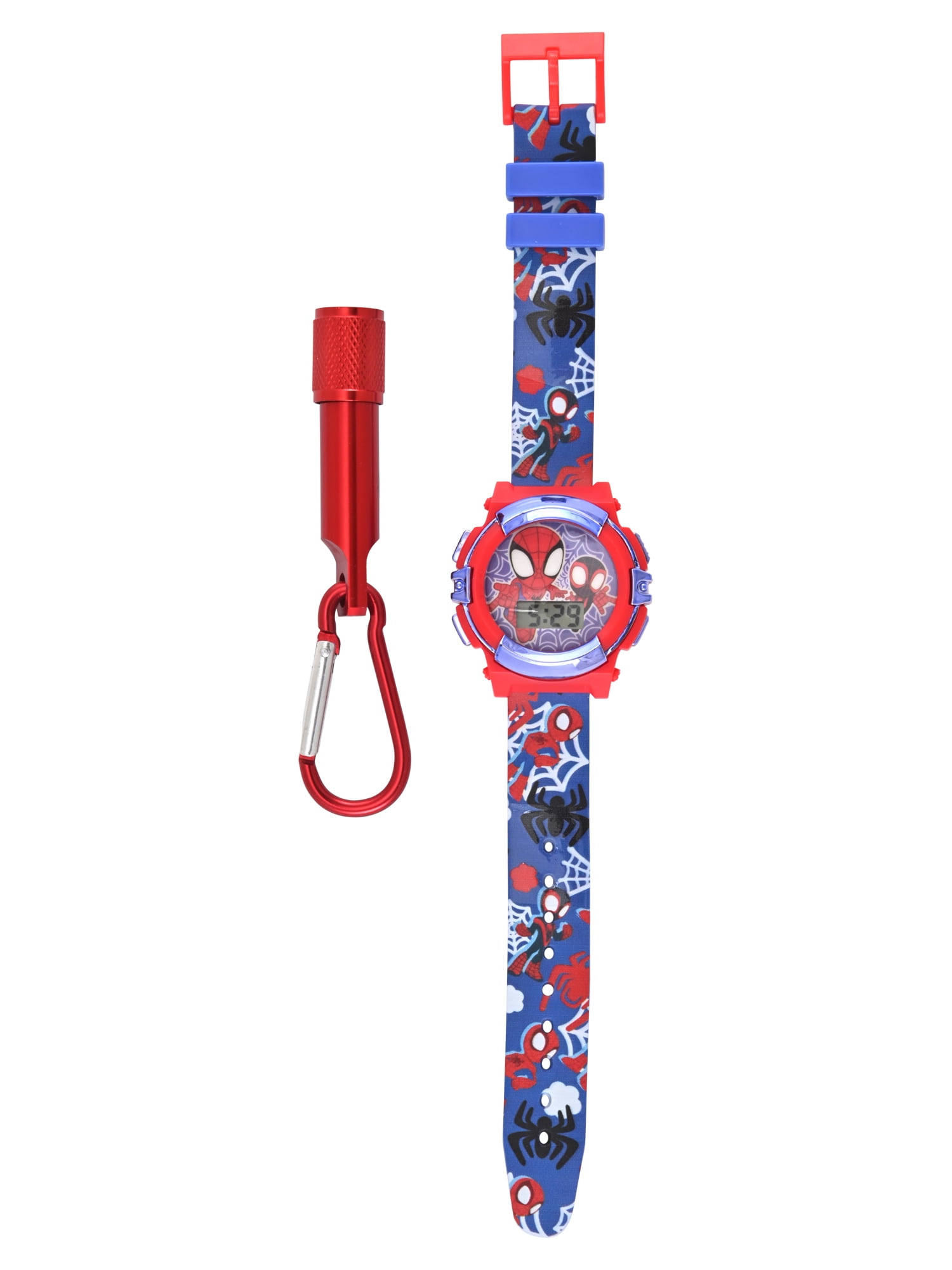 Marvel Spider-Man and Friends Unisex Child 2pc Red and Blue Watch and Flashlight Set, SPF40001WM - Image 4