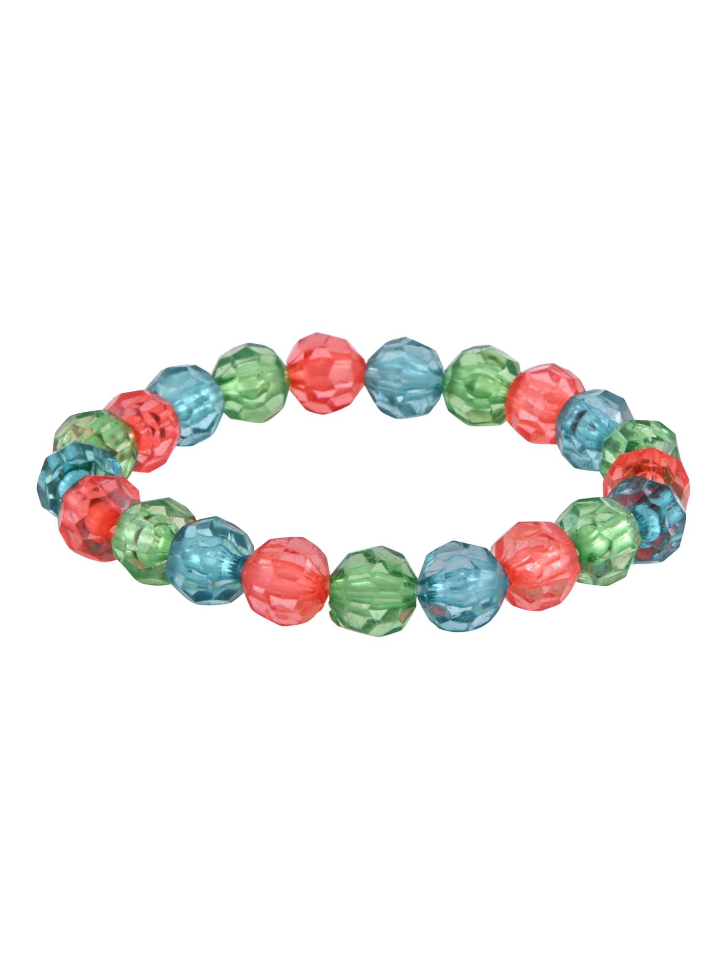 Disney Lilo & Stitch Turquoise Printed Silicone Strap Watch with Matching Turquoise Metallic Case and Beaded Braeletes; LAS40052WM - Image 5