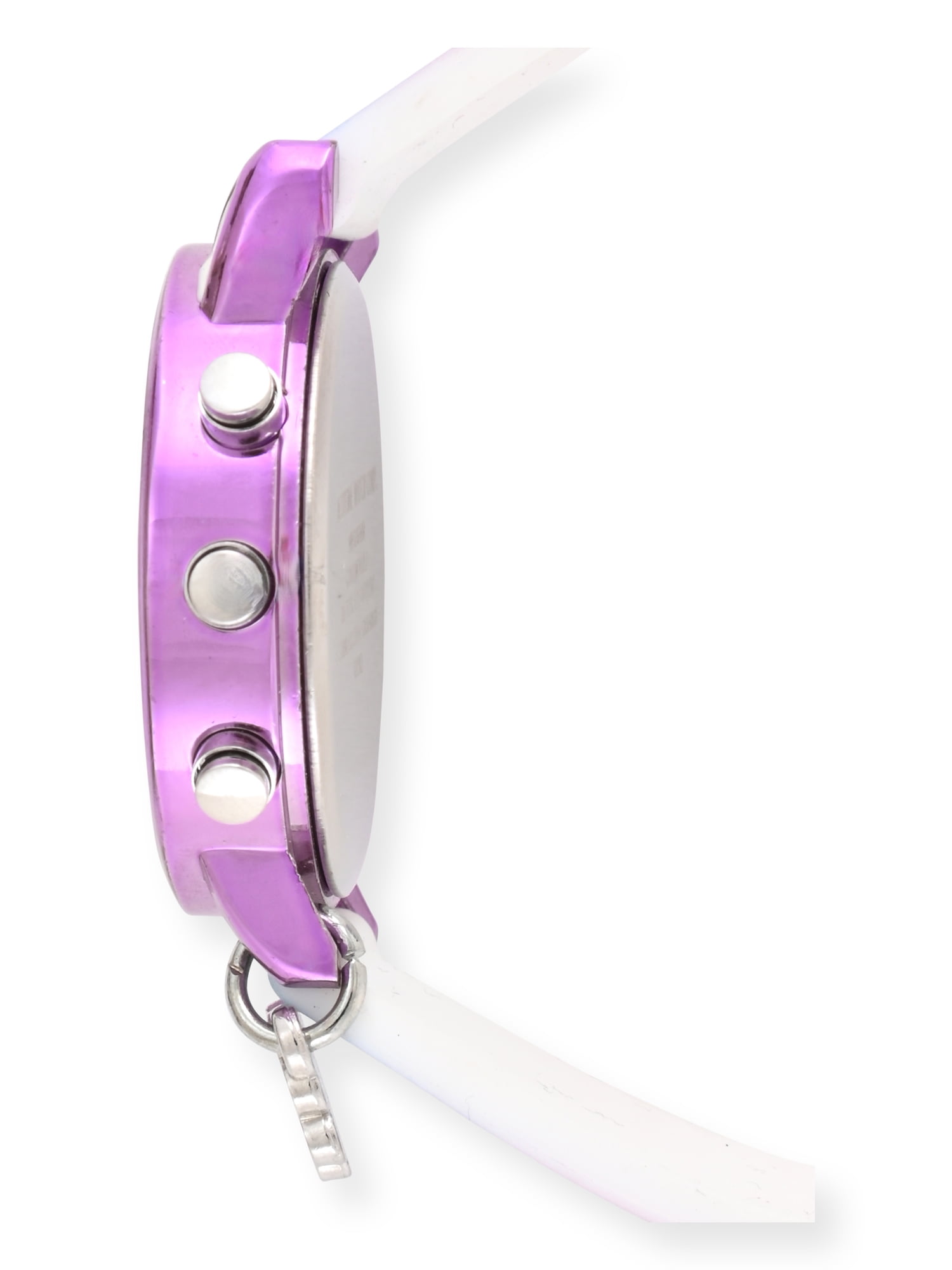 WN5036WM Wondernation Kids Flashing Lights LCD Watch with Printed Strap and Hanging Paw Print Charm - Image 3