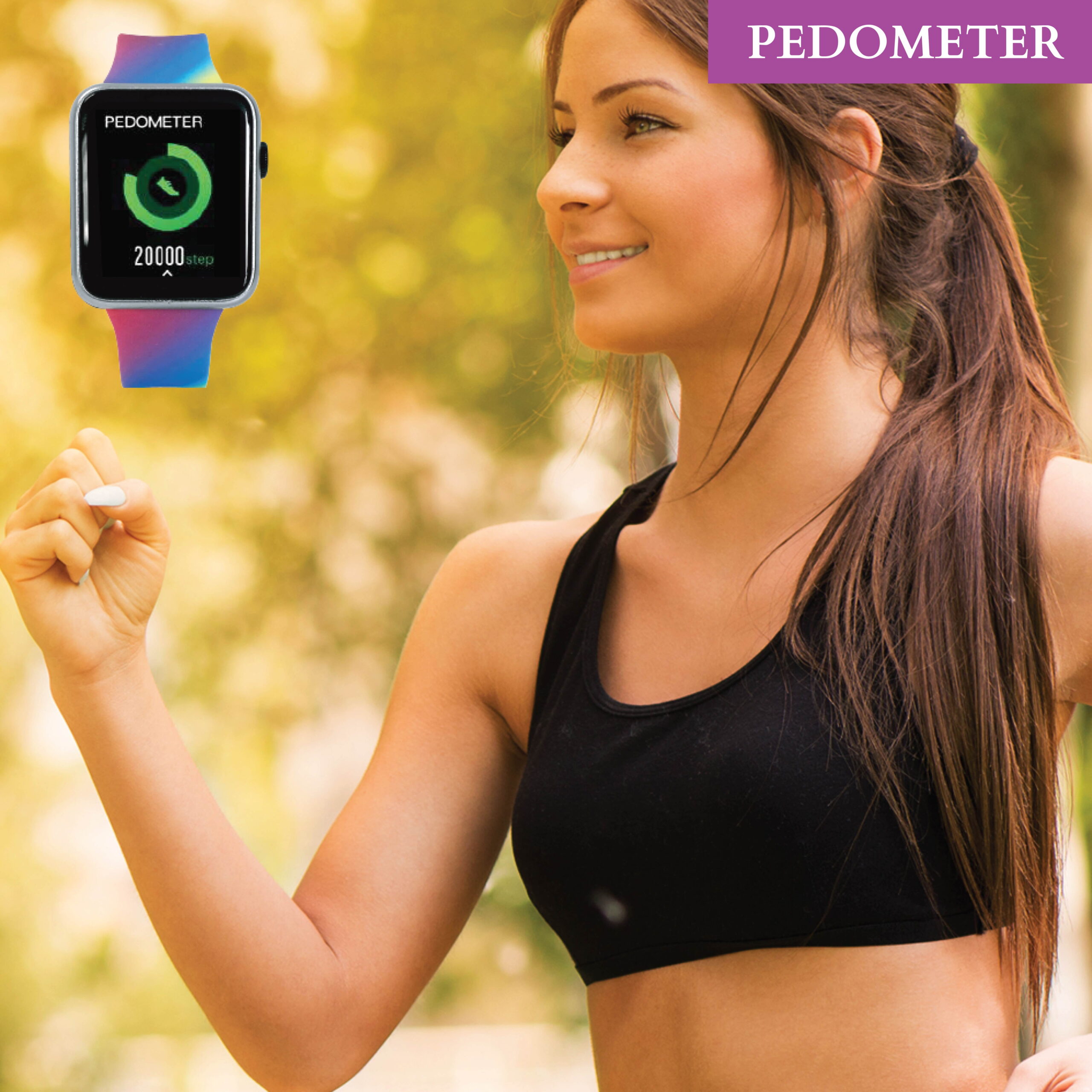 Justice Unisex Smartwatch in Rose Weave and Rose Gold Case (JSE4326WM) - Image 7