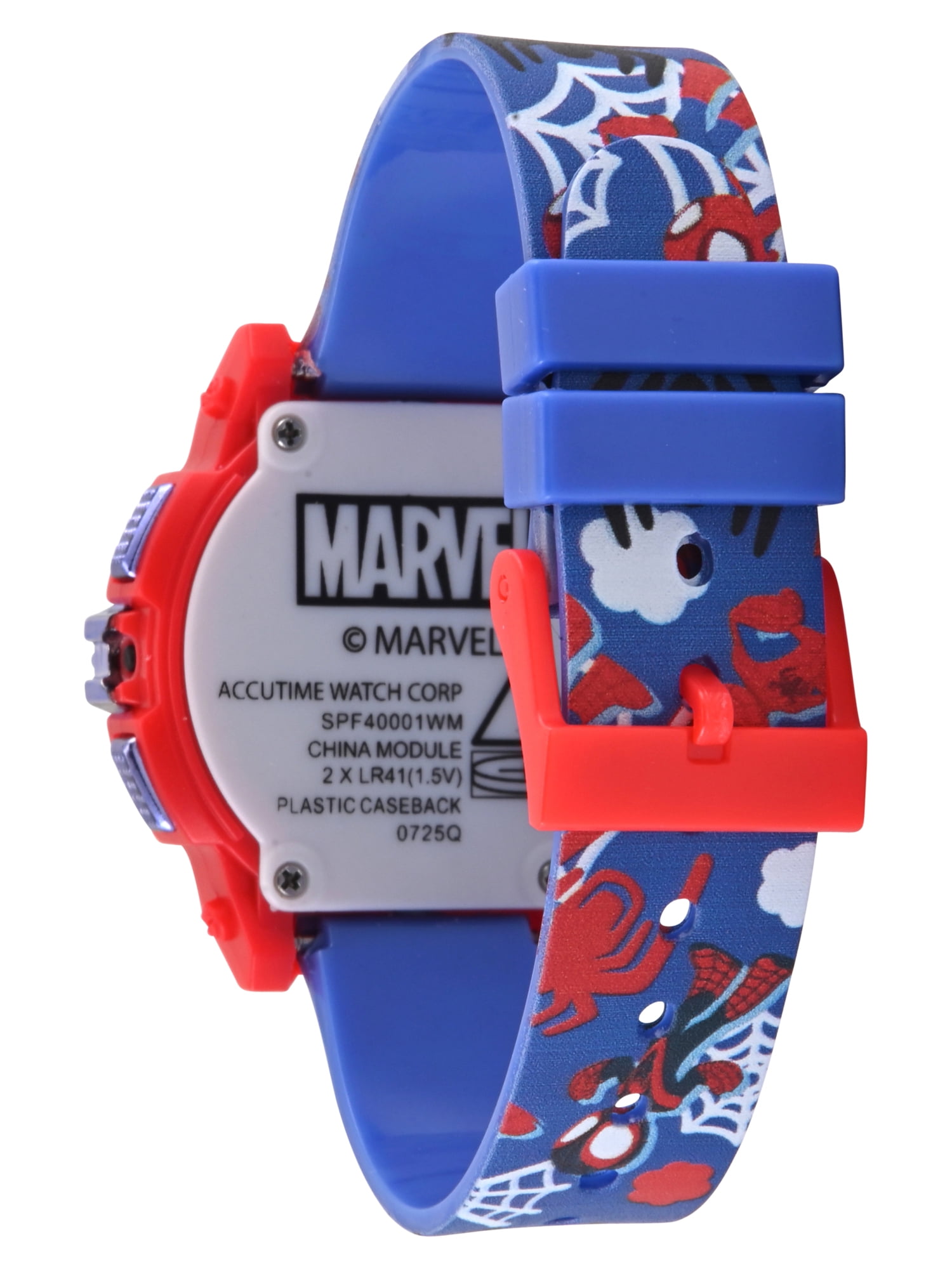 Marvel Spider-Man and Friends Unisex Child 2pc Red and Blue Watch and Flashlight Set, SPF40001WM - Image 5