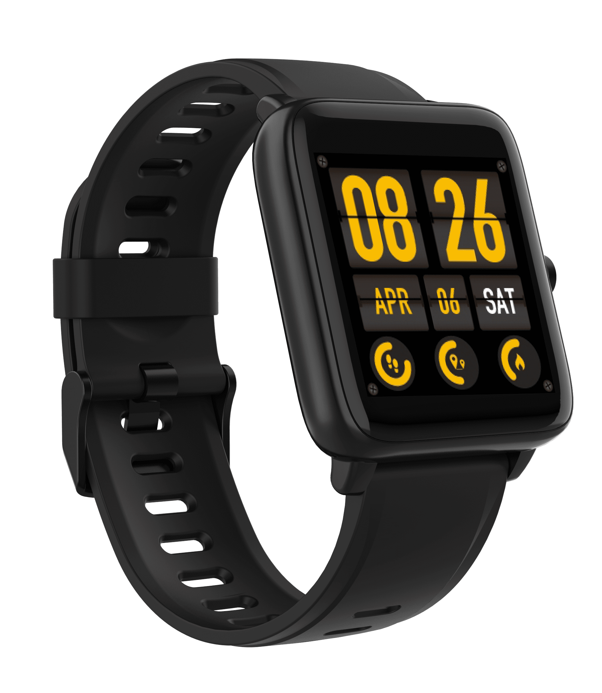 3Plus Vibe Lite Smartwatch (Black) with Sleep Monitor/ Notifications/ GPS/ Workout Tracker/ Water Resistant