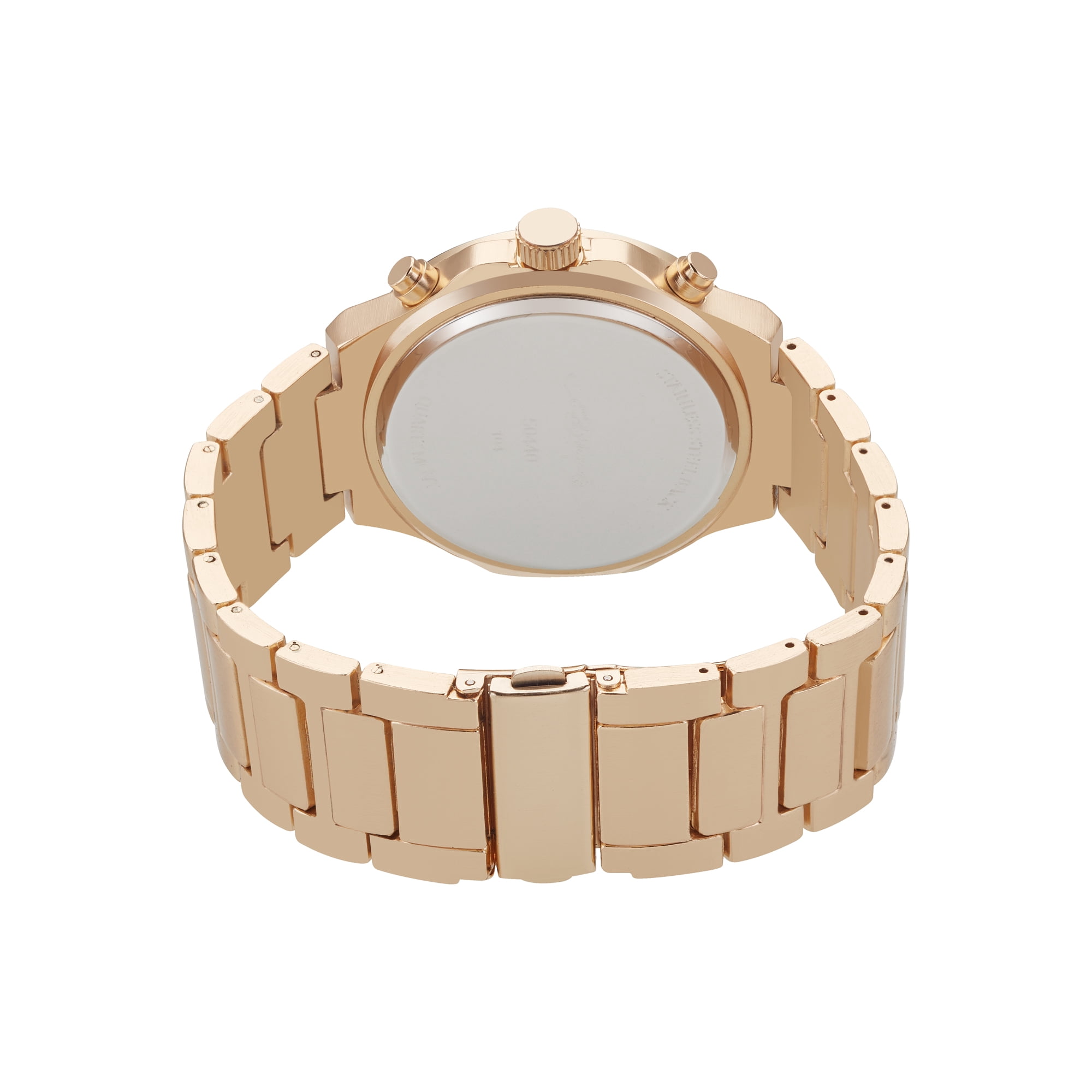 Ed Hardy Singles Quartz Men's Brushed Gold Metal Strap 46mm Analog Watch - Image 3