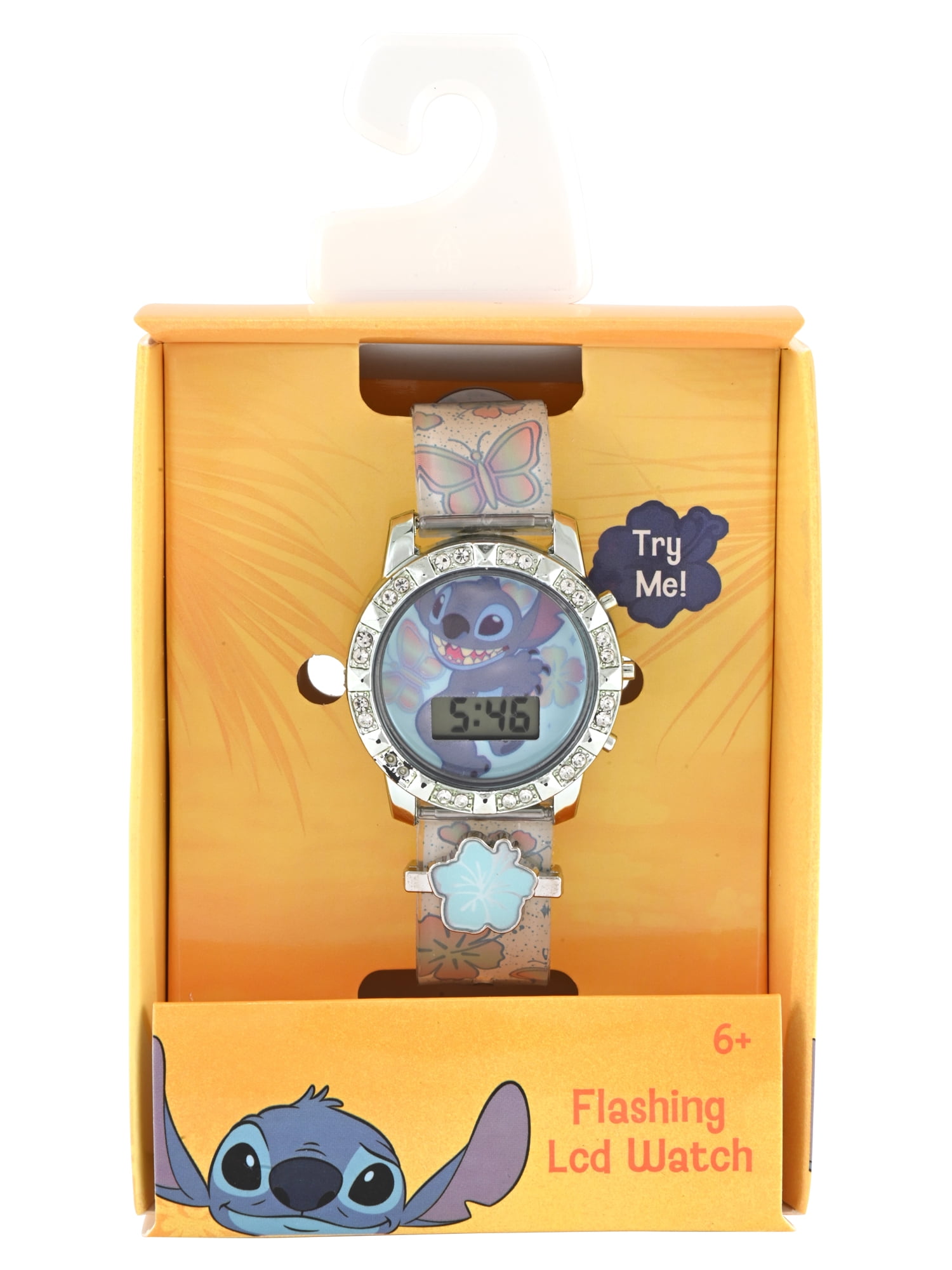 Disney Lilo and Stitch Unisex Child Light Blue LCD Watch, LAS4165WM - Image 2
