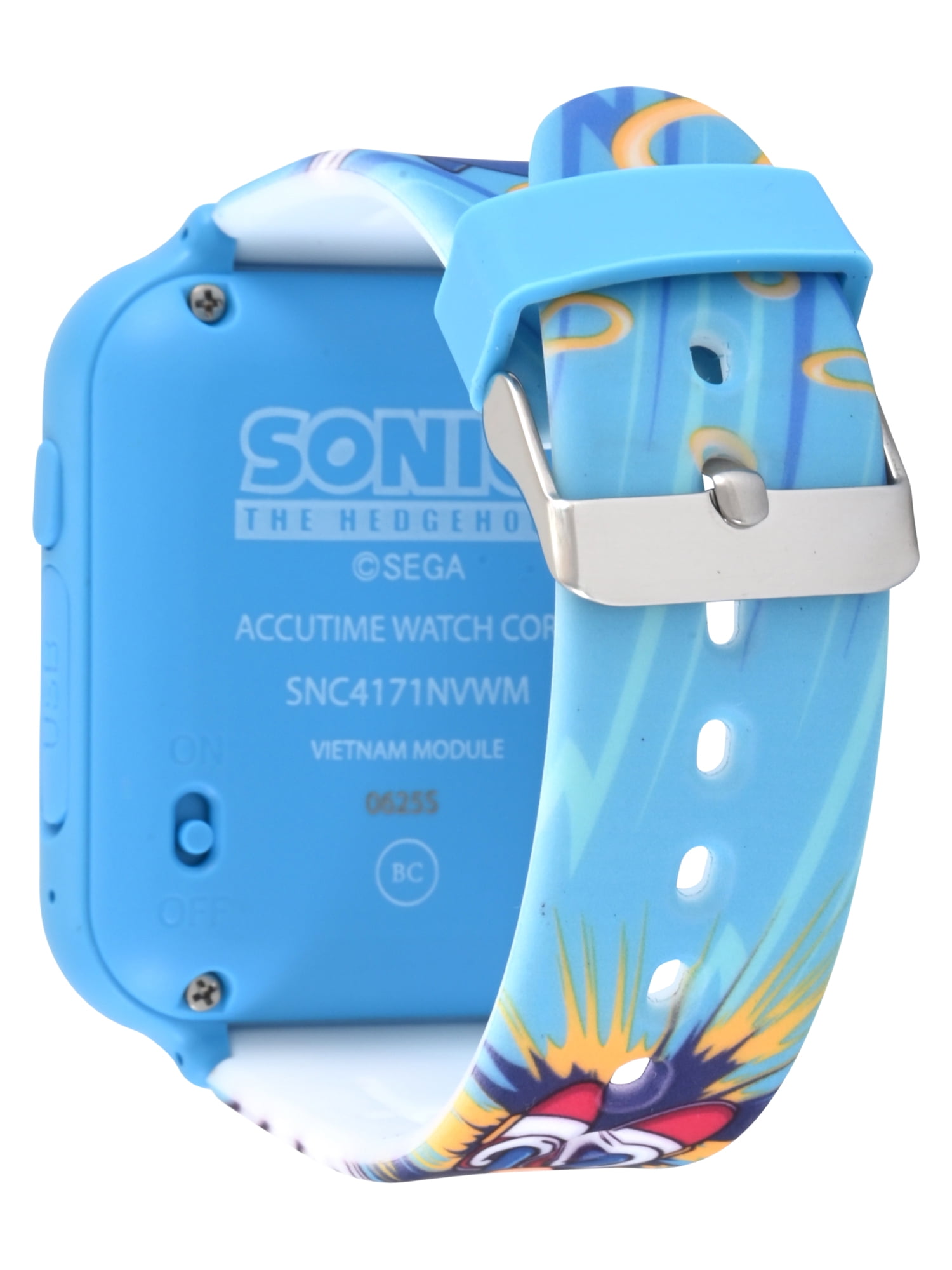 Sega Sonic The Hedgehog iTime Unisex Child Smart Watch with Silicone Strap and Blue Case 42mm - Image 3