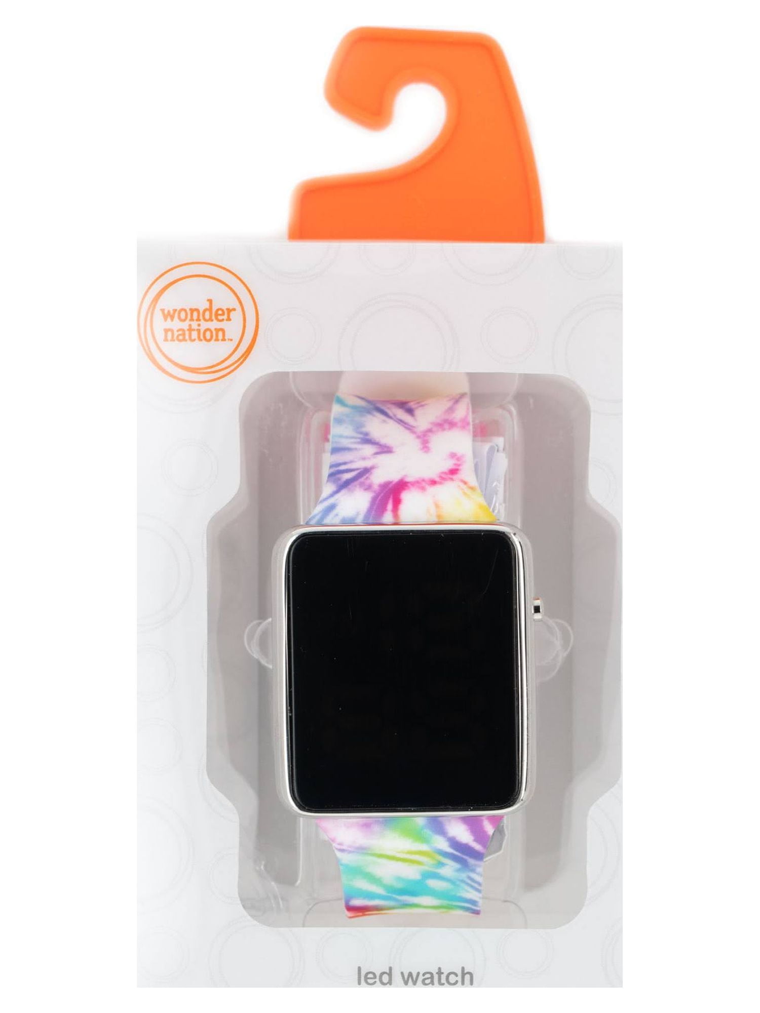 Wonder Nation Childrens & Adult LED Watch with Pink Tie Dye Strap (WN4265WM) - Image 4