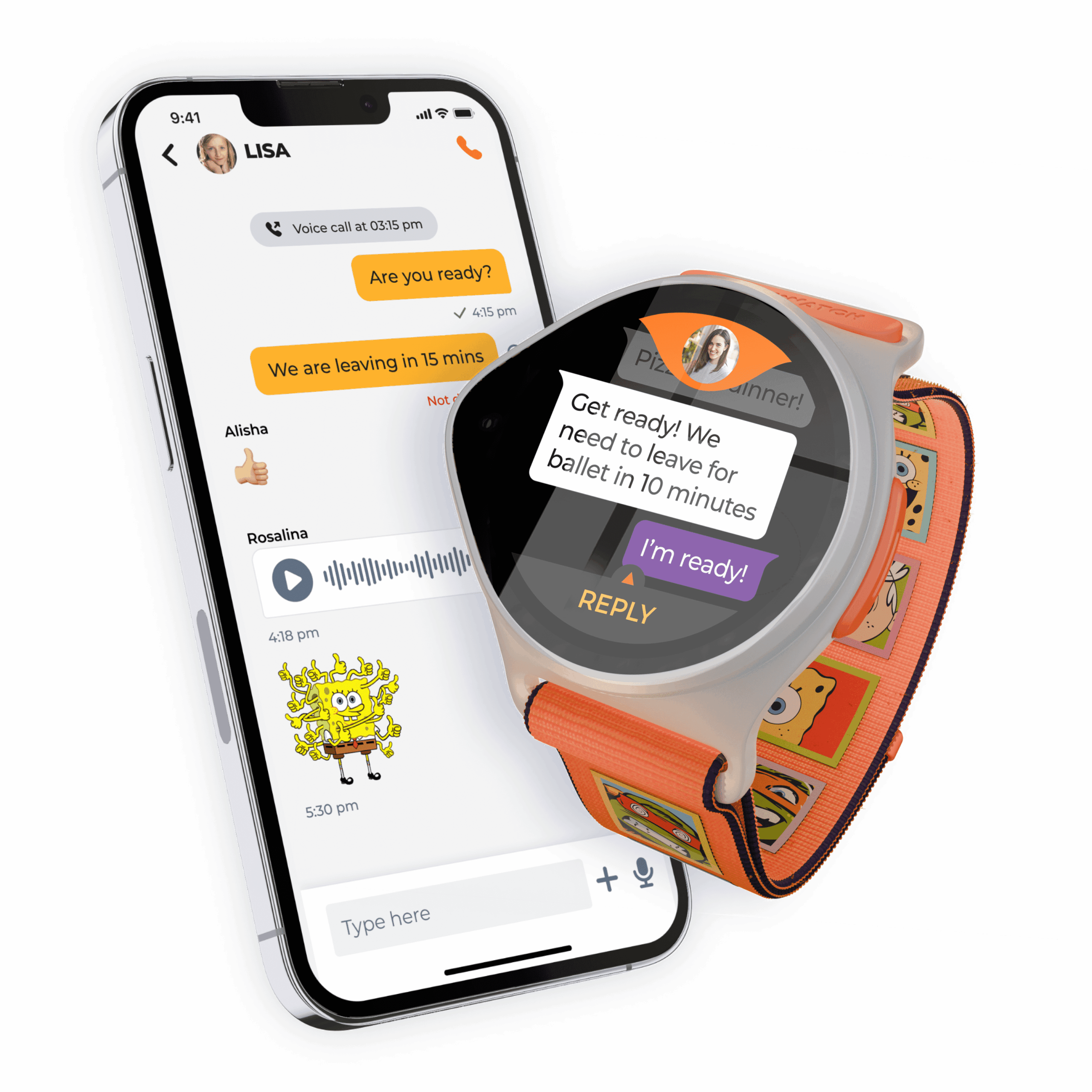 NickWatch Smart Watch for Kids with GPS, SOS, Voice Call and Tracking, Smartwatch for Boys and Girls, Requires NickWatch Data Plan - First Month Free - Image 5