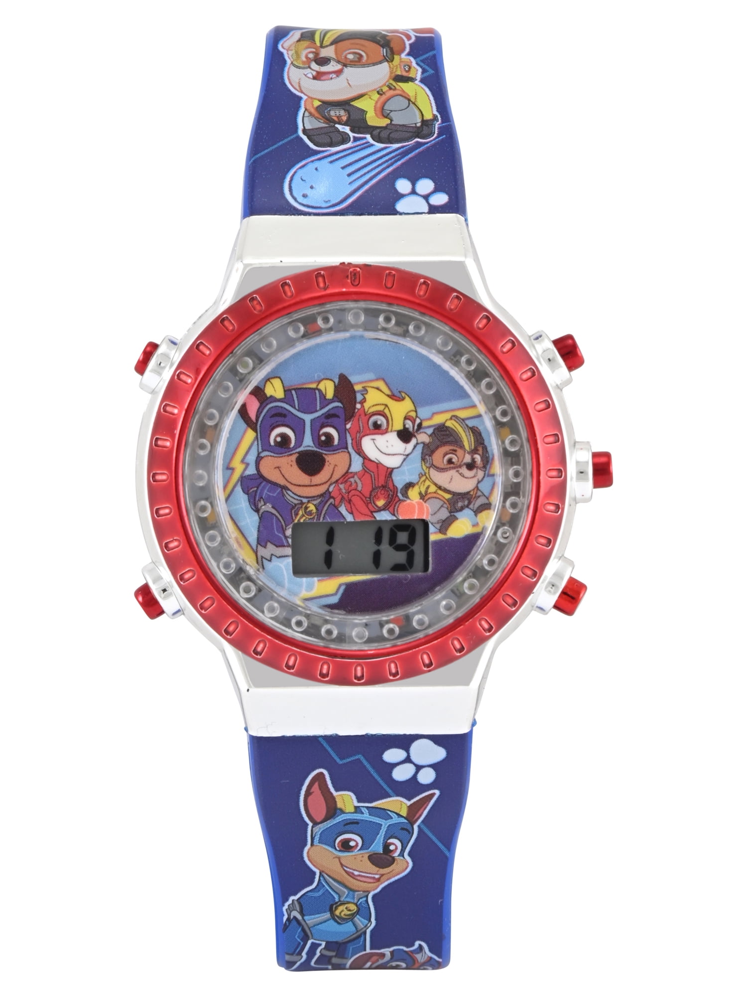 Nickelodeon Paw Patrol Unisex Child Blue Flashing Dial LCD Watch, PAW4348WM - Image 2