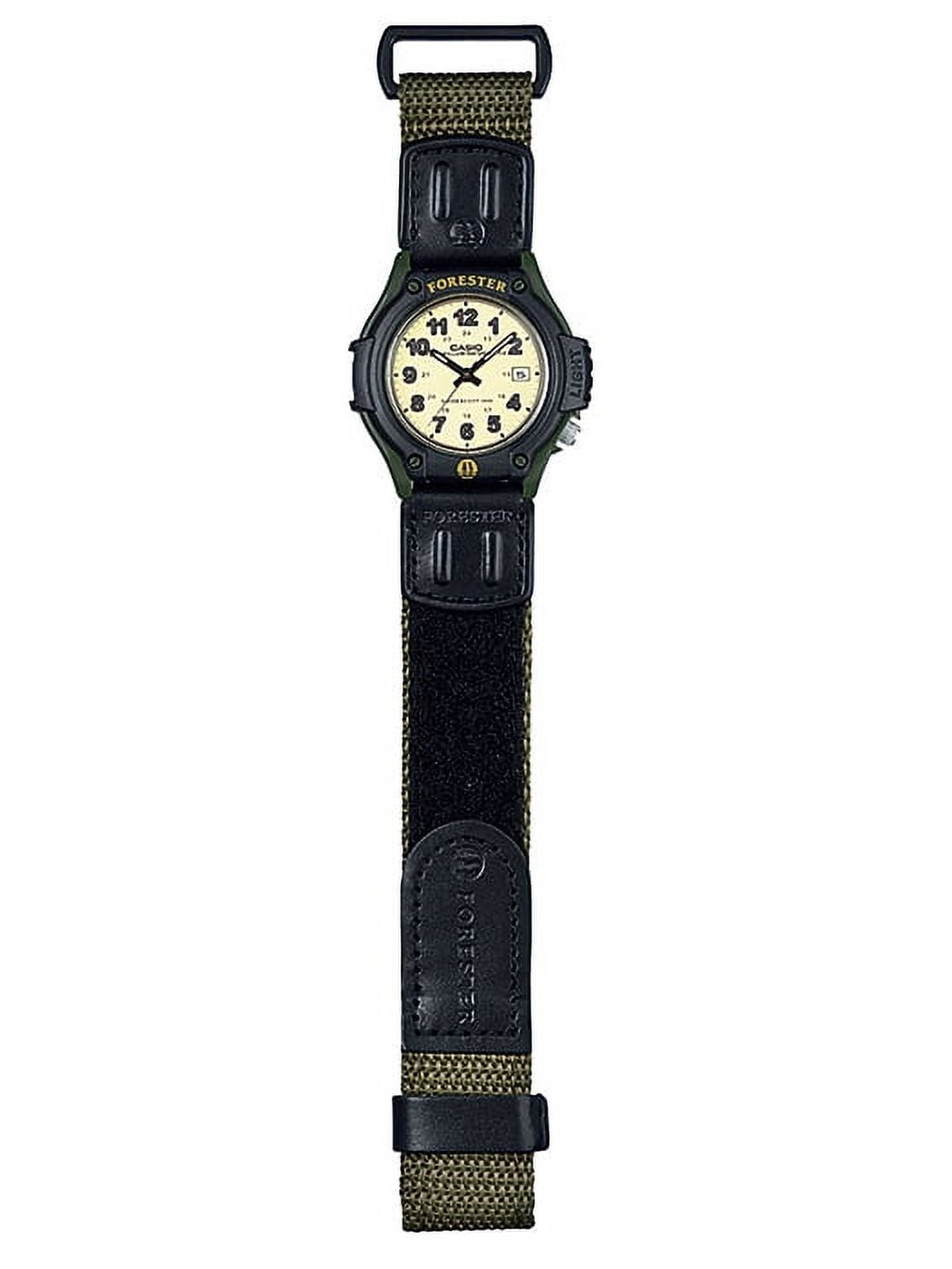 Casio Male 2.81" Sport Cloth Analog Watch, Green - Image 3