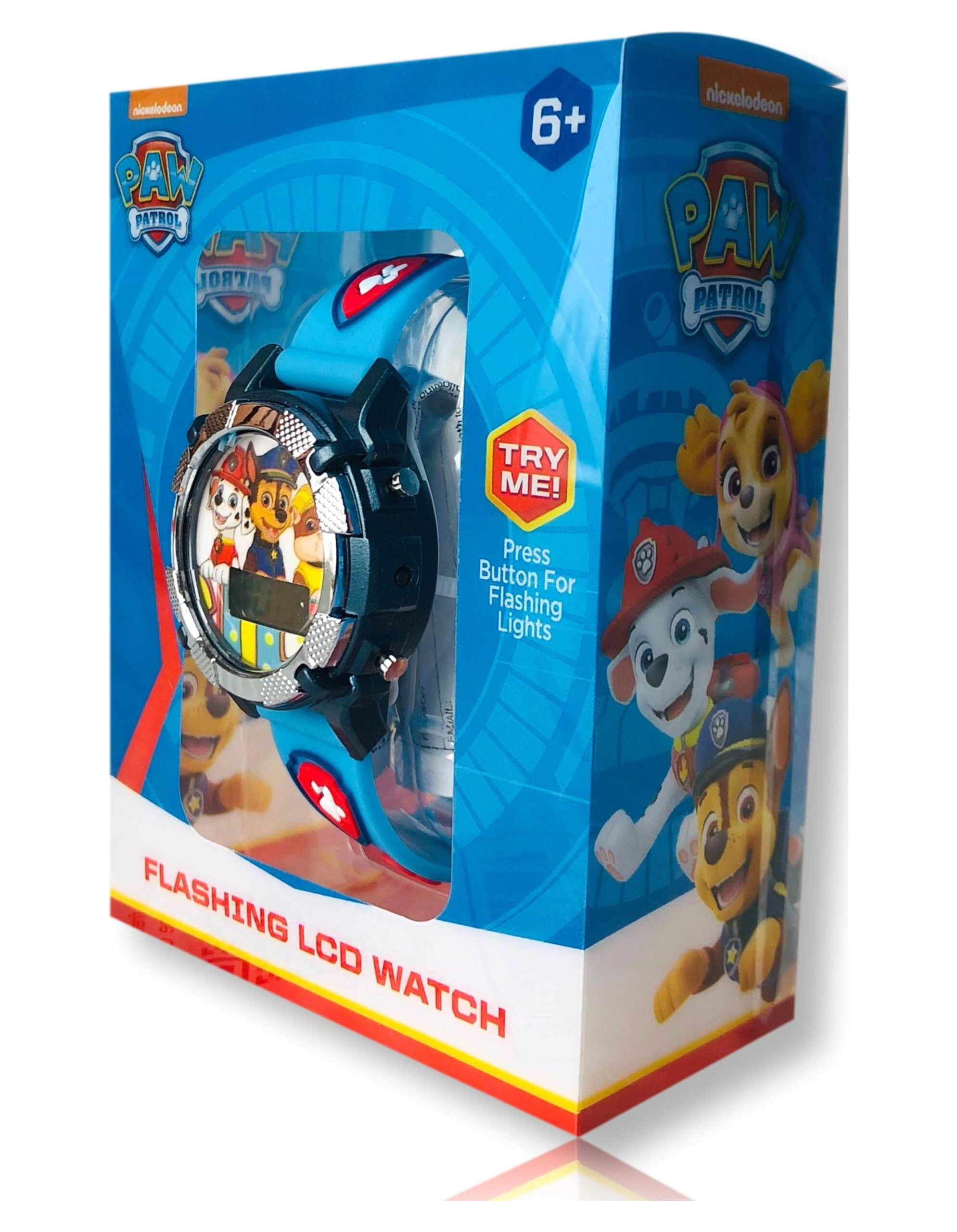 Nickelodeon Paw Patrol Metallic Light-Up Childrens LCD Watch with Silicone Strap in Blue (PAW4347WM) - Image 4