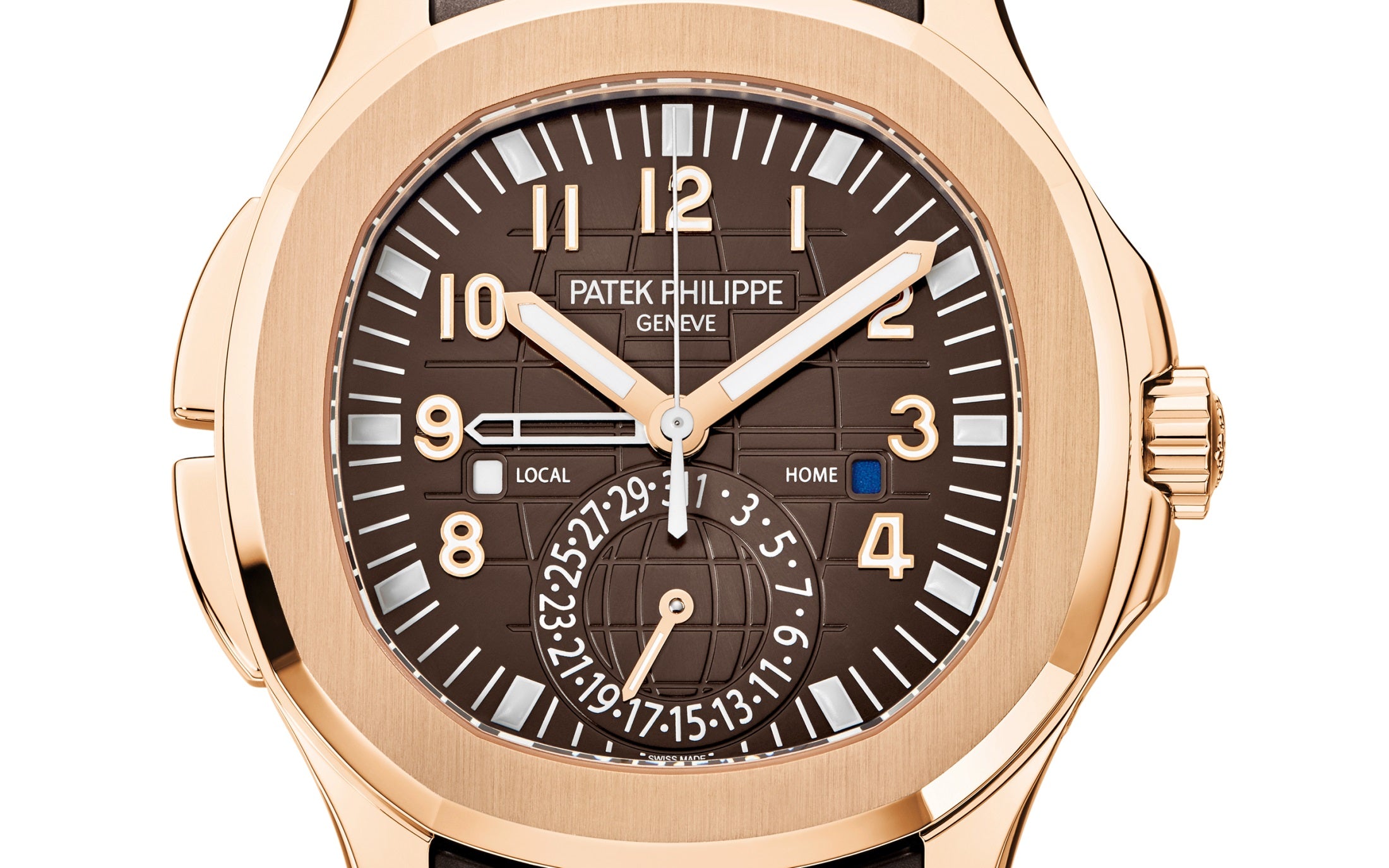 Patek Philippe Aquanaut Travel Time, 18k Rose Gold, 40,8mm, Ref# 5164R-001 1:1 - Image 3