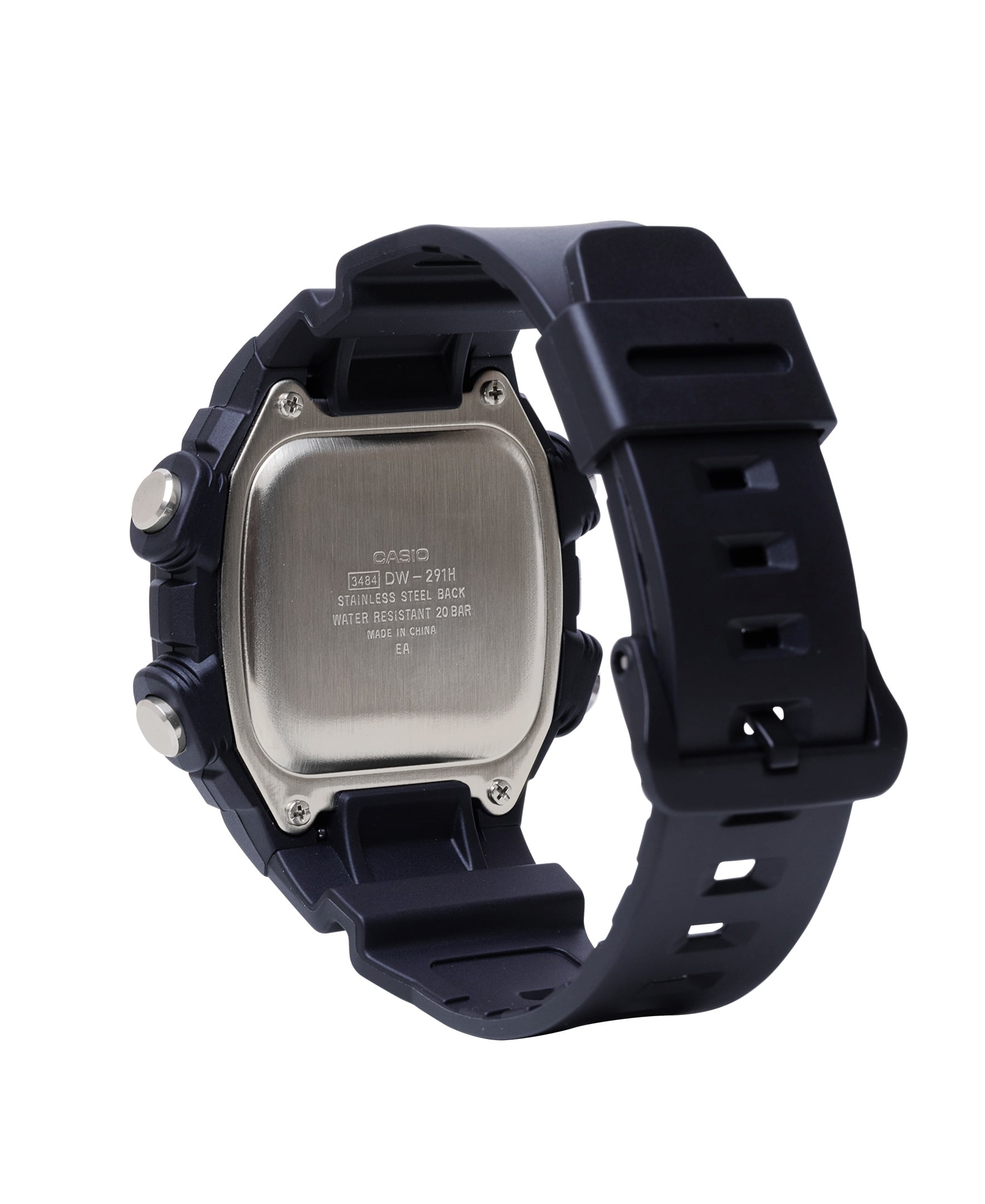 Casio Men's Digital Quartz 10-Year Battery 200m Black Resin Watch DW291H-9AV - Image 6