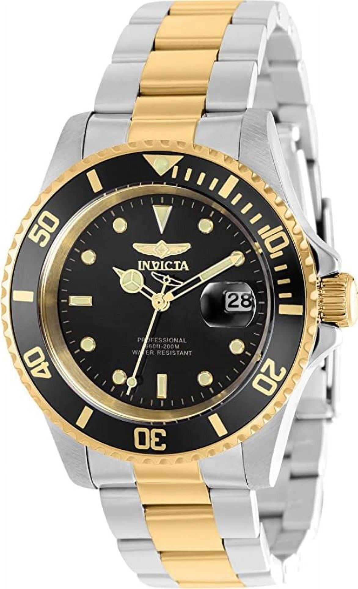 Invicta Pro Diver Men 40mm Stainless Steel Black dial Quartz Watch - Image 2