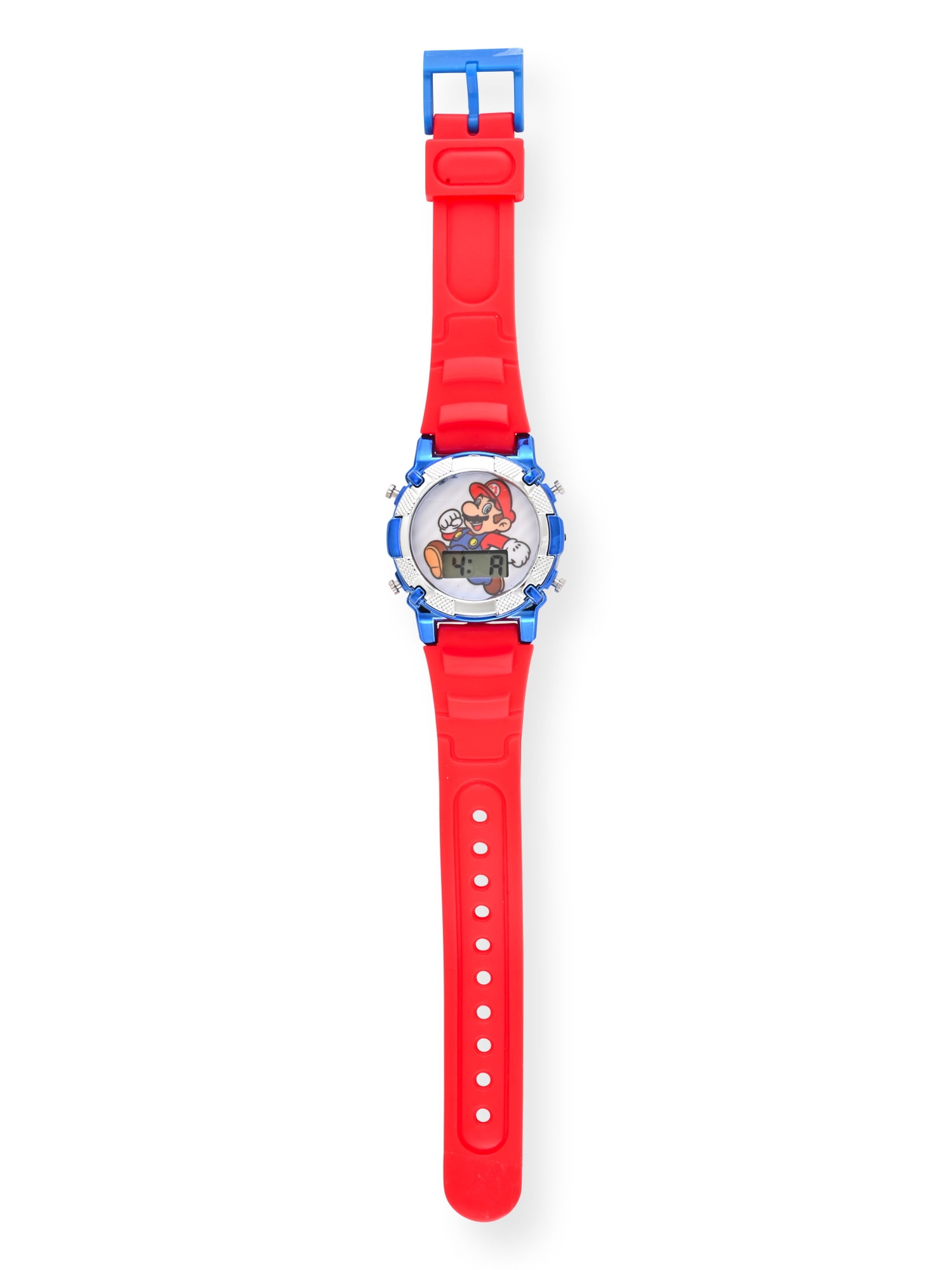 Mario Kids Flashing Lights LCD Watch with Matching Woven Compass Set (GSM40085WM) - Image 3