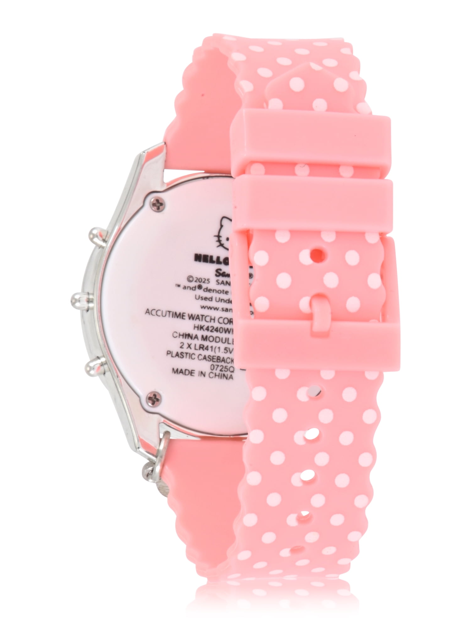 Hello Kitty Female Child Light Pink LCD Watch with Charm, HK4240WM - Image 3