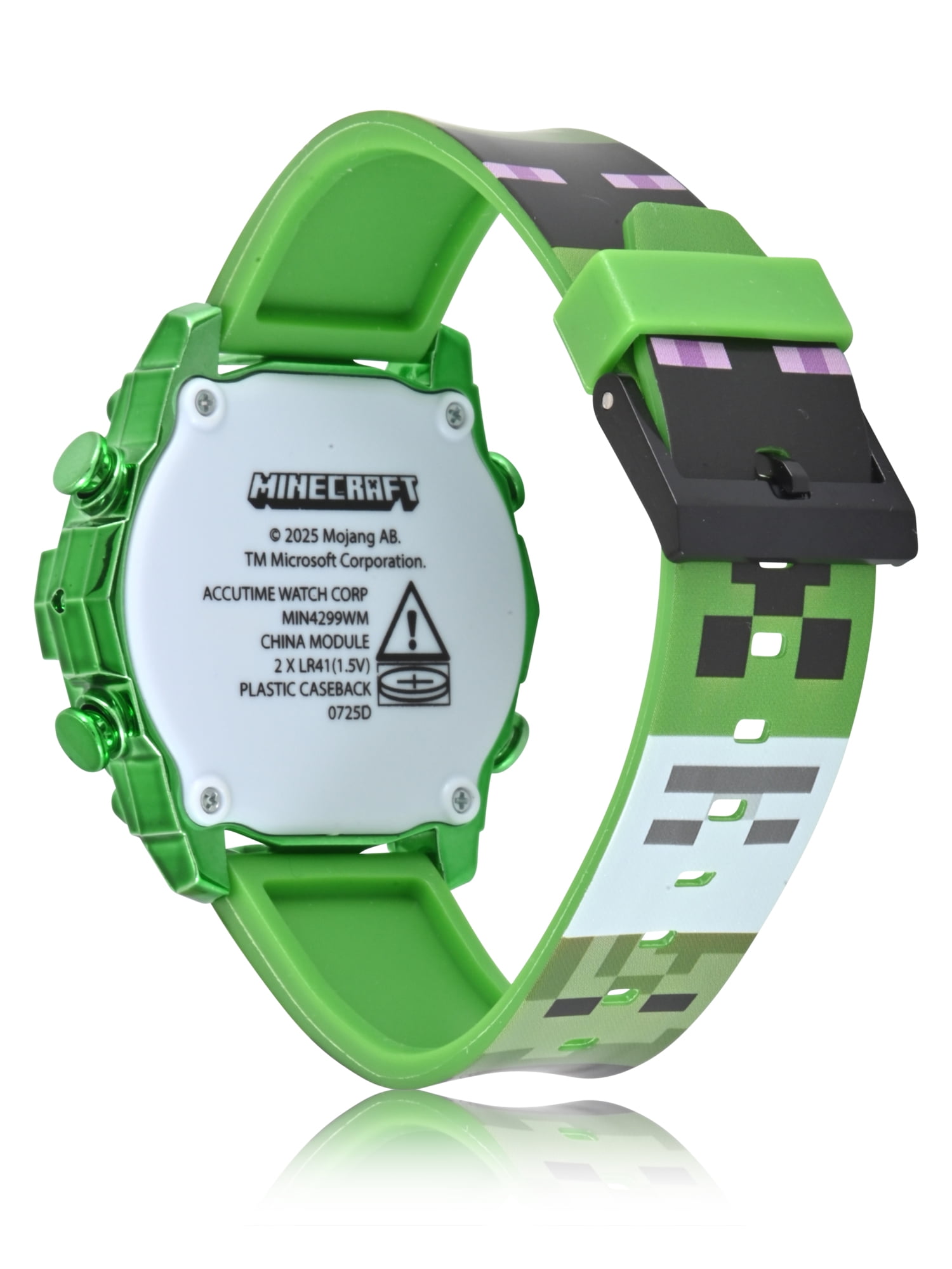 Minecraft Creeper Unisex Child Green LCD Watch, MIN4299WM - Image 3