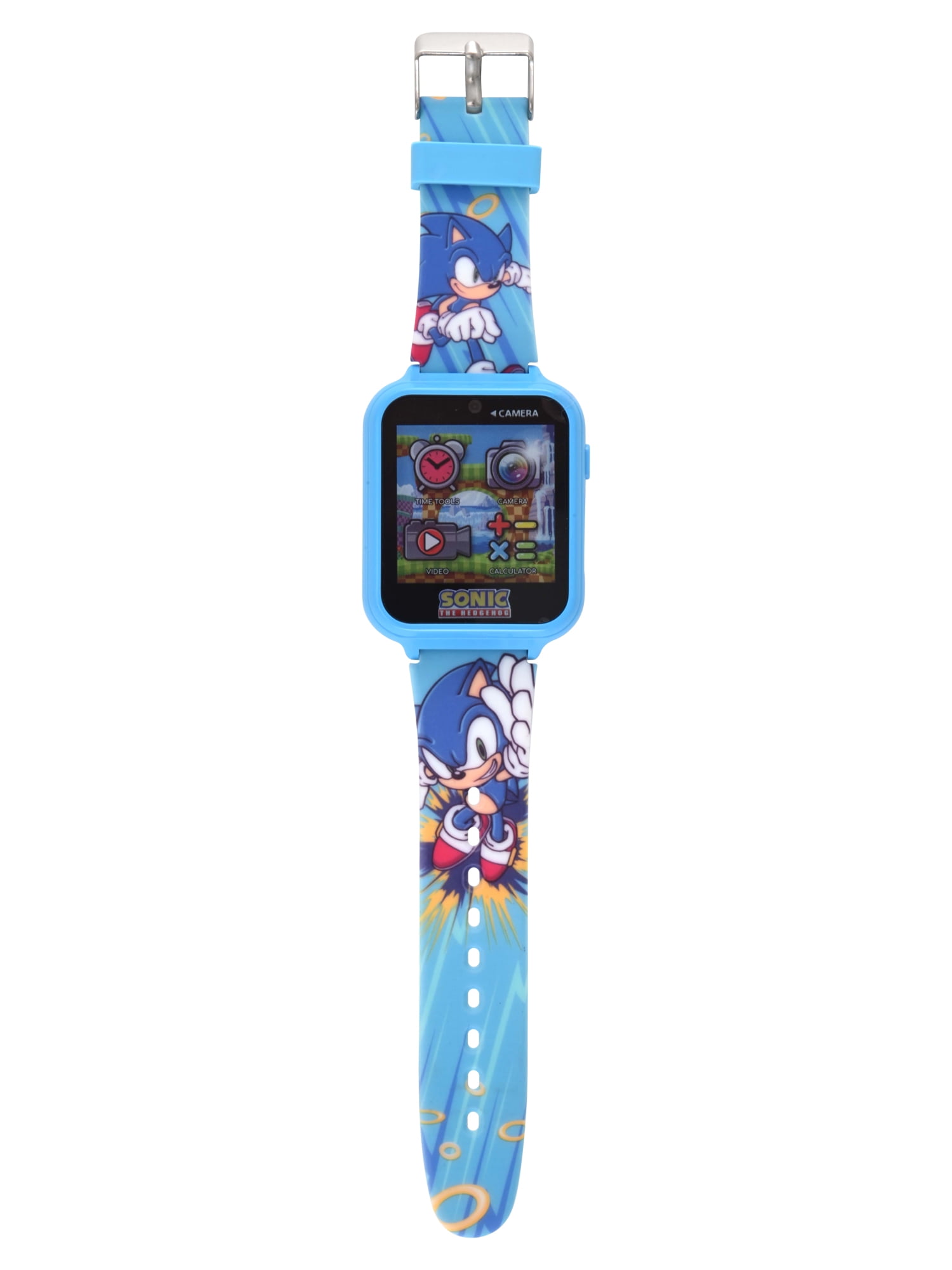 Sega Sonic The Hedgehog iTime Unisex Child Smart Watch with Silicone Strap and Blue Case 42mm - Image 2