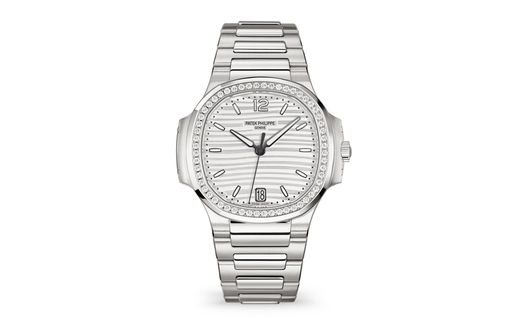 Patek Philippe Nautilus Ladies Automatic Watch, Stainless Steel and Diamonds, 35,2mm, Ref# 7118/1200A-010 1:1 - Image 2