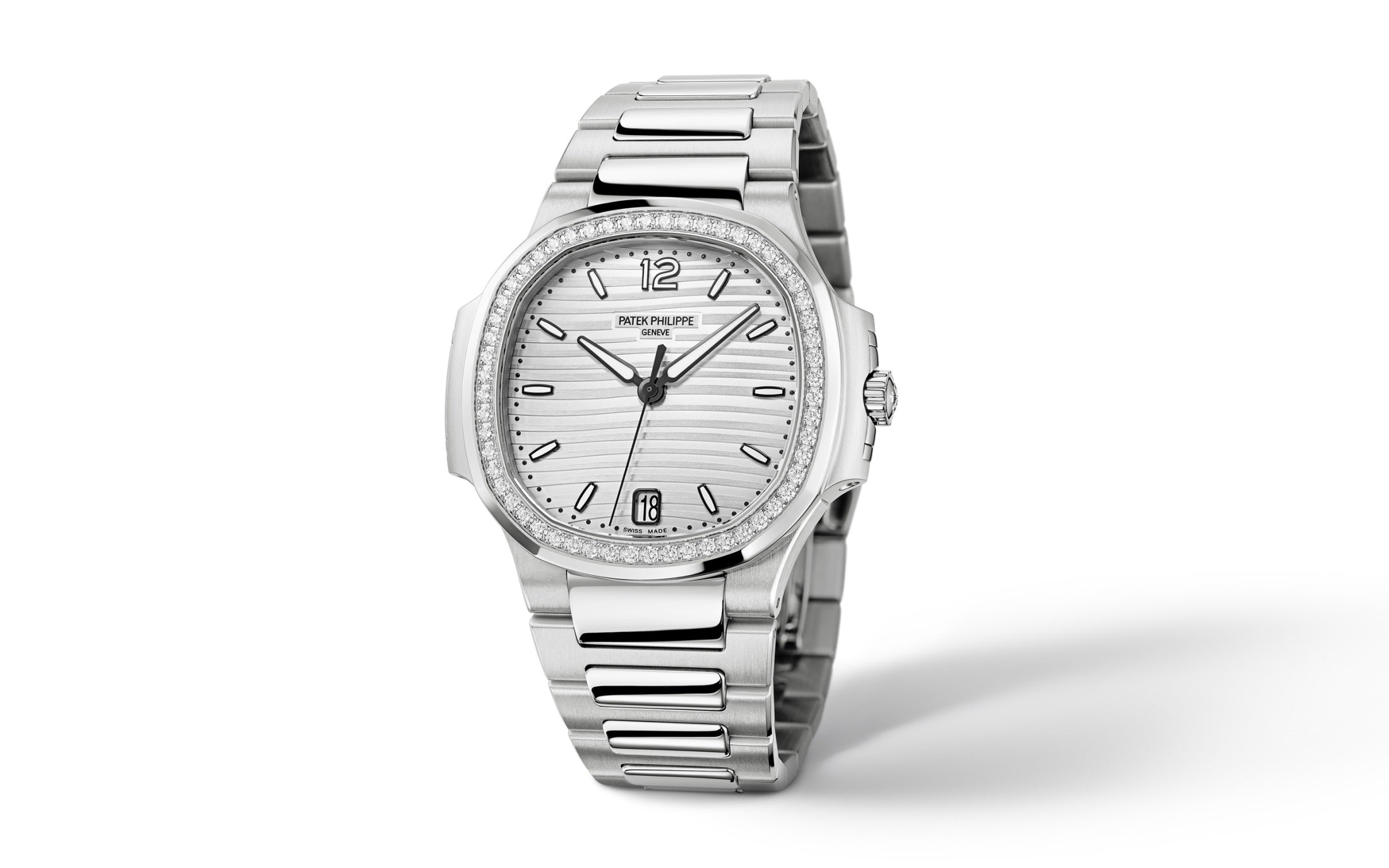 Patek Philippe Nautilus Ladies Automatic Watch, Stainless Steel and Diamonds, 35,2mm, Ref# 7118/1200A-010 1:1 - Image 7