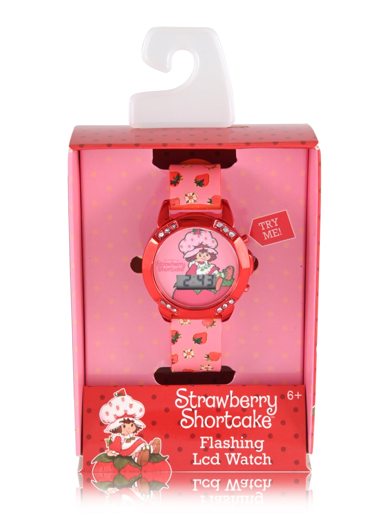 Strawberry Shortcake Female Child Pink LCD Watch, STR4032WM - Image 2