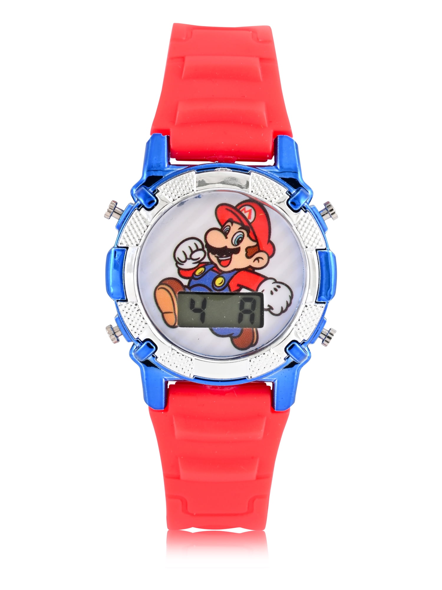 Mario Kids Flashing Lights LCD Watch with Matching Woven Compass Set (GSM40085WM) - Image 2