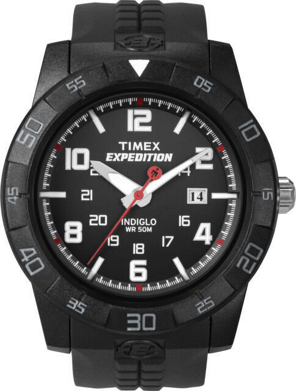 Timex Men's Expedition Rugged Core Analog Black 43mm Outdoor Watch, Resin Strap - Image 2