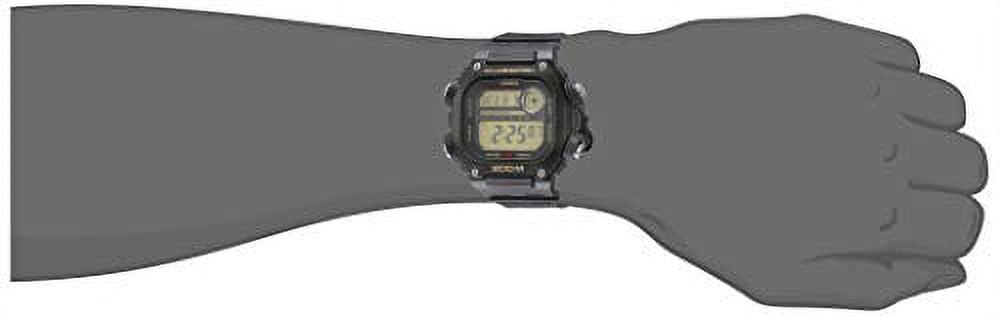 Casio Men's Digital Quartz 10-Year Battery 200m Black Resin Watch DW291H-9AV - Image 3