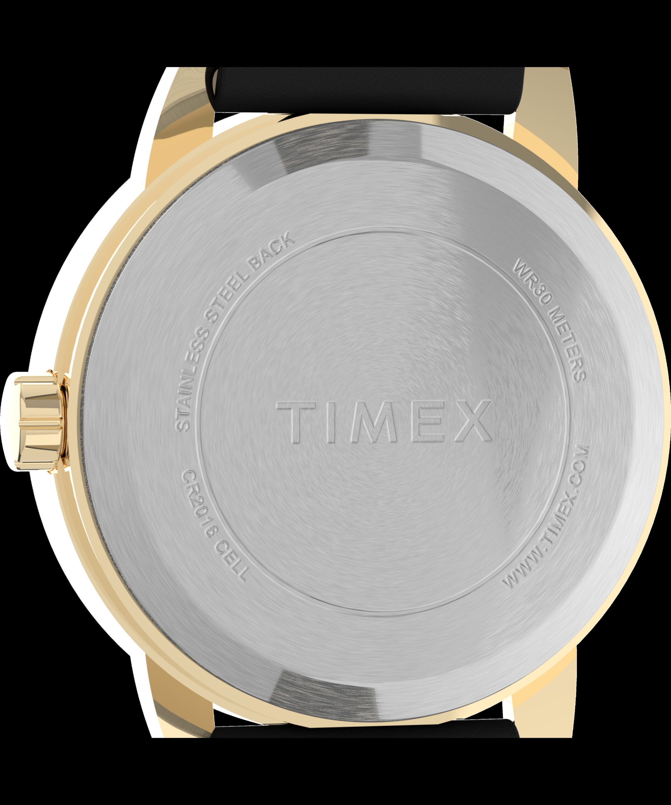 Timex Ladies' Dress Black Leather Strap - Image 4