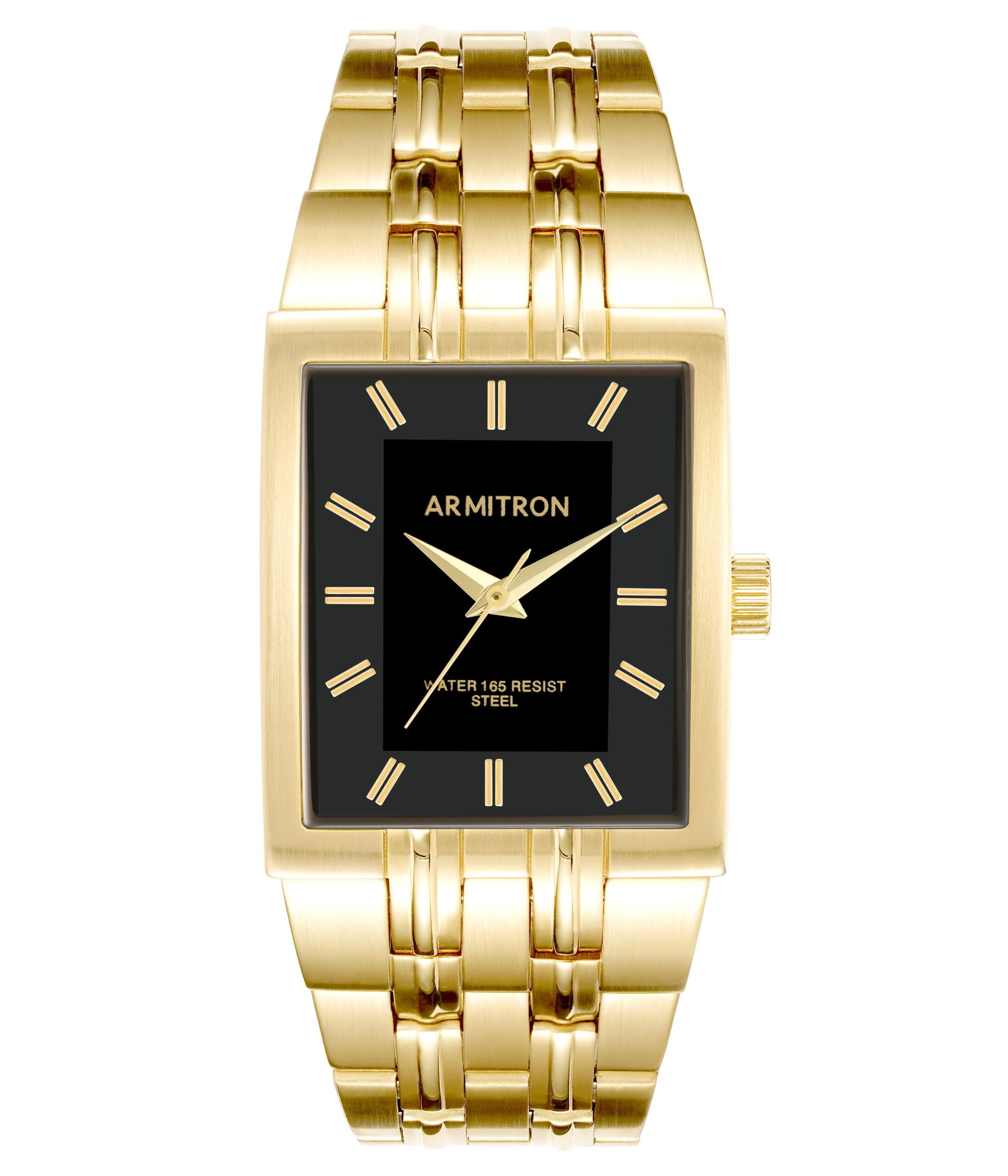 Armitron Mens Dress Watch with Gold Tone Metal Bracelet Band