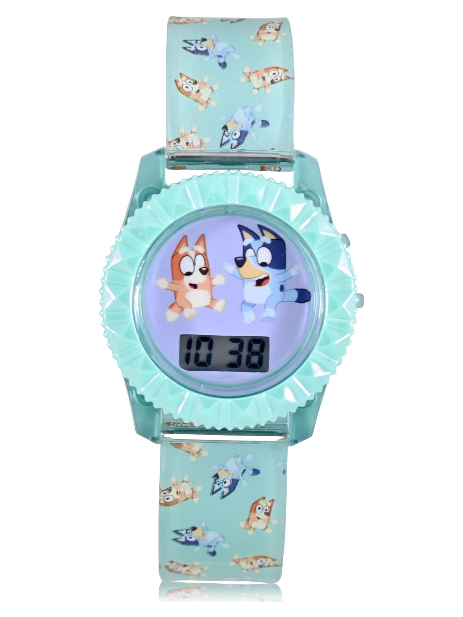Bluey Unisex Childrens LCD Watch with Flashing Case and Dial (BLY4012WM)