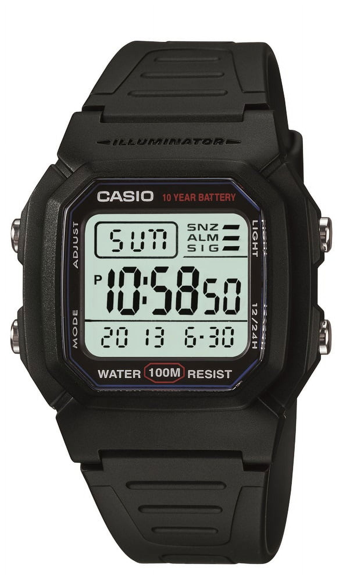 Casio Adult Men's Classic Digital Sport Watch with Resin Band W800H-1AV