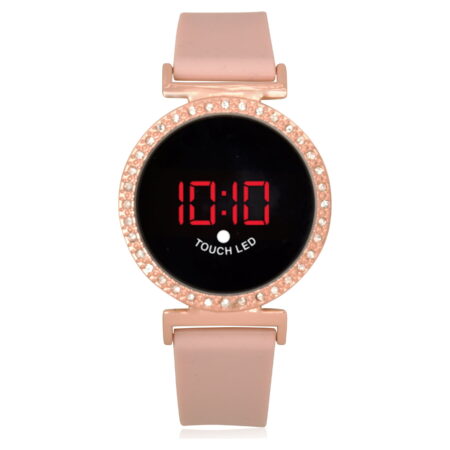 Children's Wonder Nation Gilrs LED Touch Watch with Silicone Strap in Rose Gold Ombre (WN4071WM)
