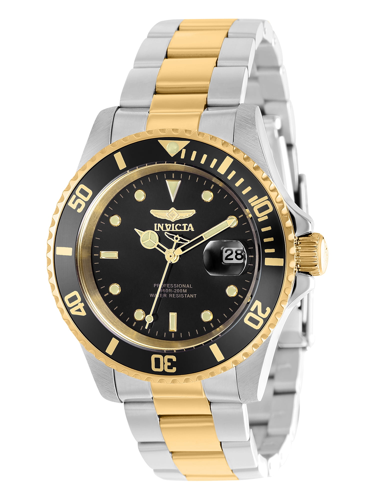 Invicta Pro Diver Men 40mm Stainless Steel Black dial Quartz Watch