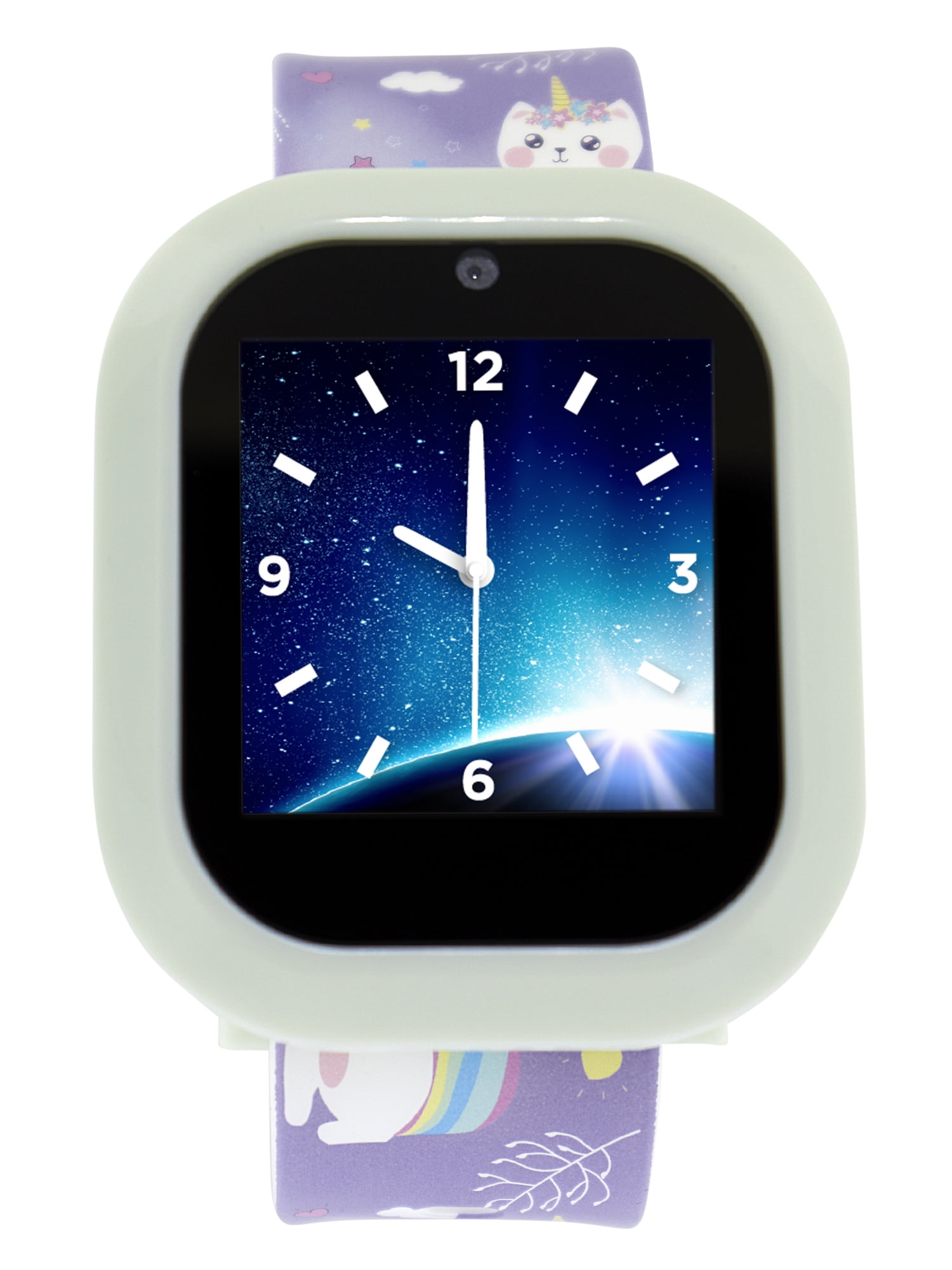 Itech Junior Kids Girls Caticorn Bluetooth Enabled Smartwatch with Interchangeable Straps and Bezels