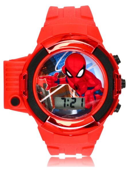 Marvel Spider man LCD Watch with Side Flashlight (SPD4747WM)