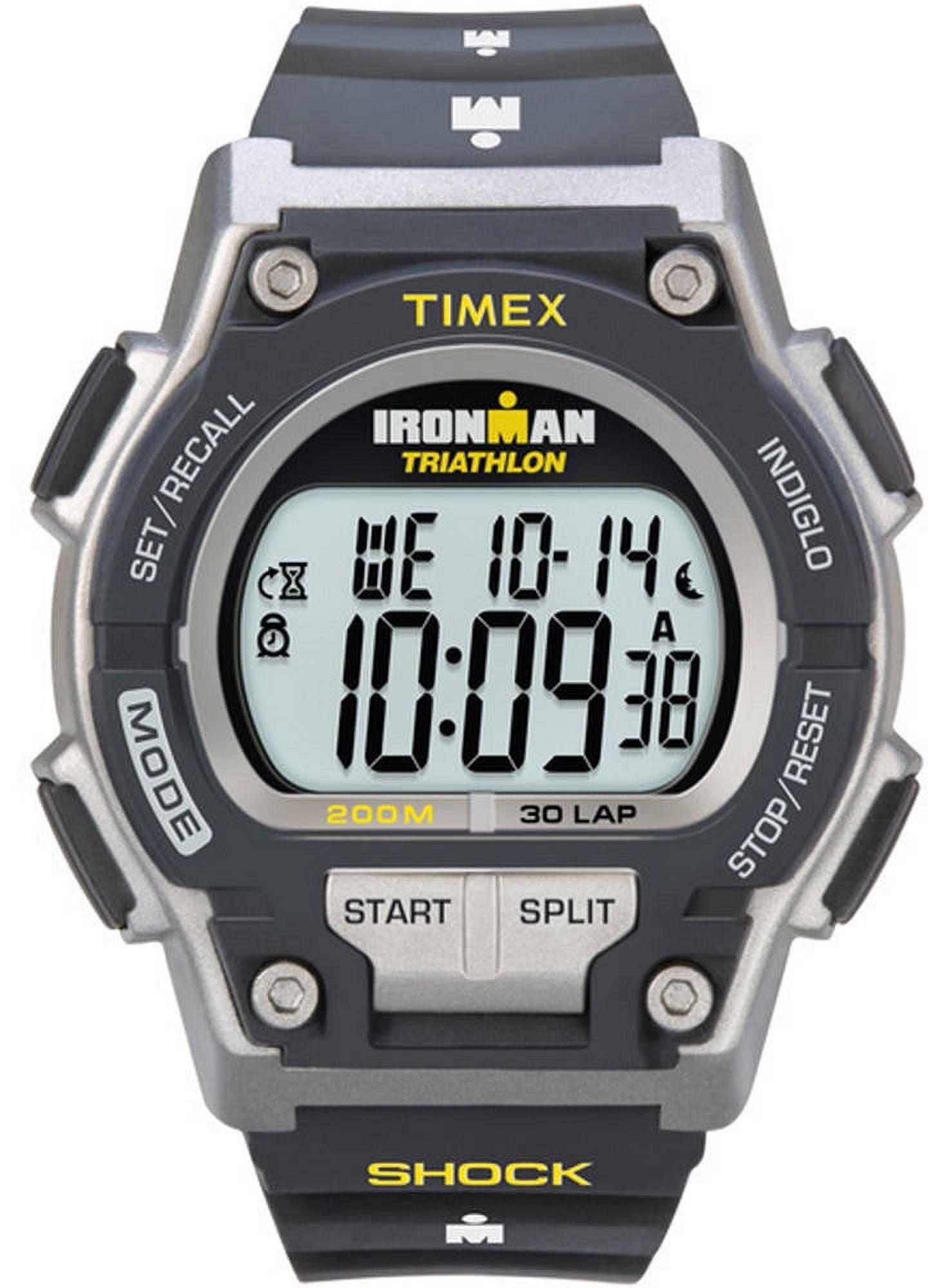 Men's Ironman Endure 30 Shock Full-Size Watch, Black Resin Strap