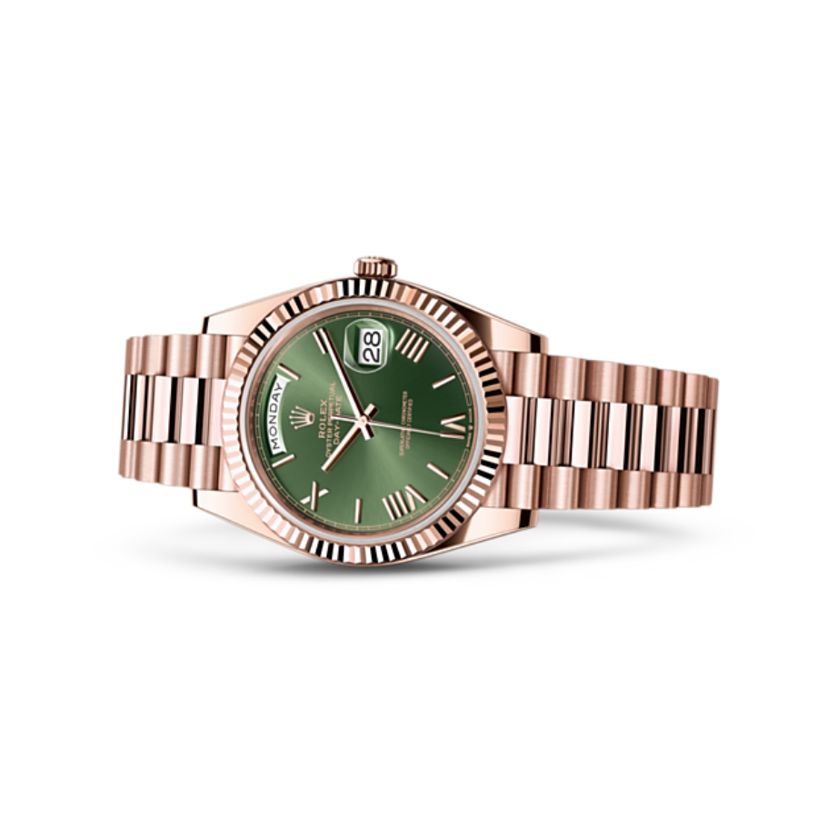 Rolex Day-Date 228235 “Everose Green Roman Dial” True to Original 1:1 - Image 3