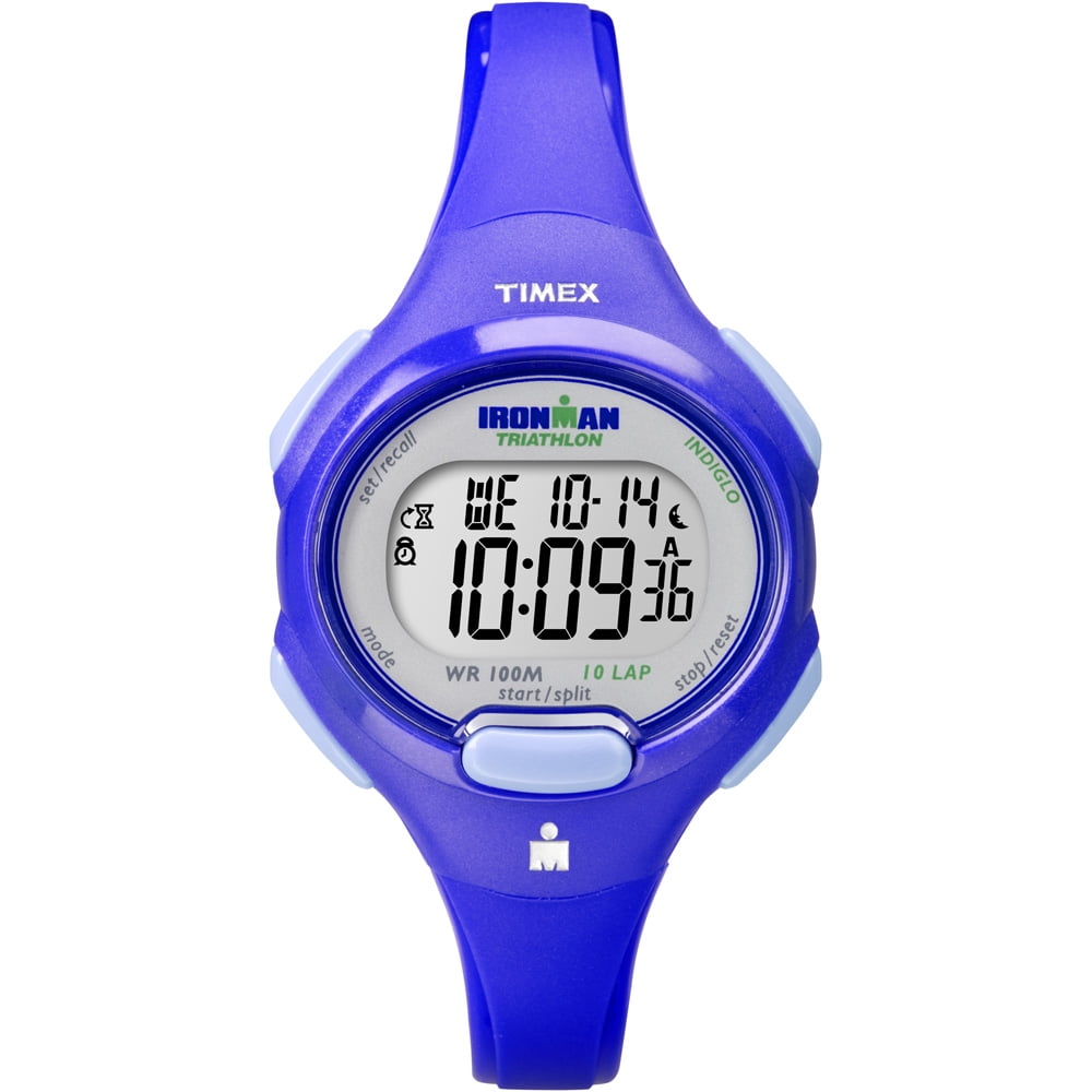 TIMEX Women's IRONMAN Essential 10 Blue 34mm Sport Watch, Resin Strap