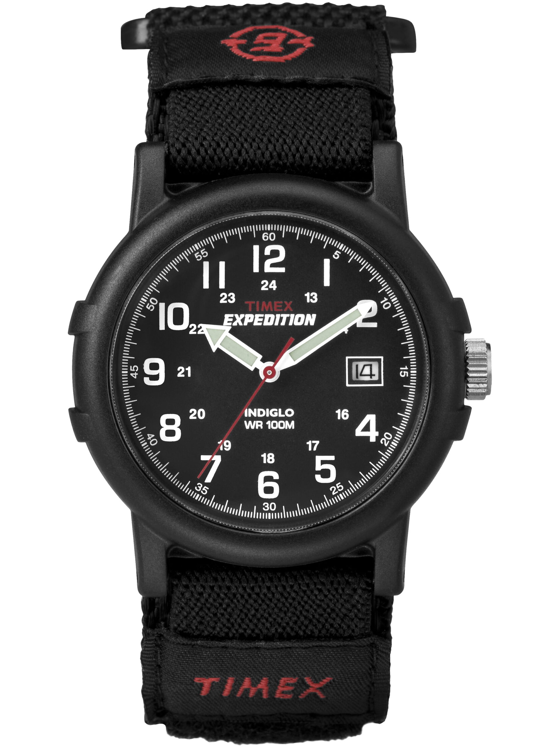 Timex Men's Expedition Camper Black 38mm Outdoor Watch, FastWrap Strap