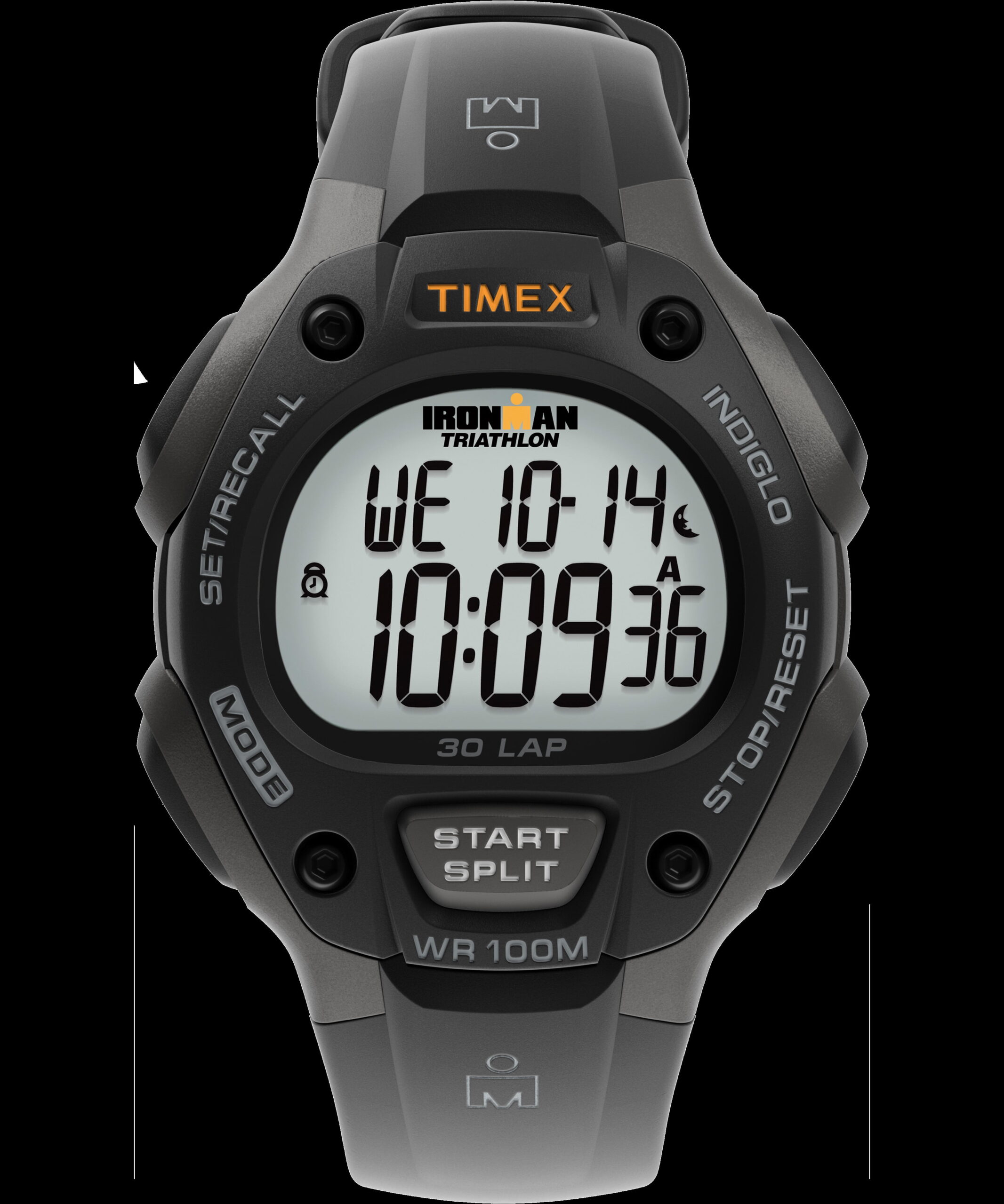 Timex Men's Ironman 30-lap Watch - T5E901 Gray/Black Resin