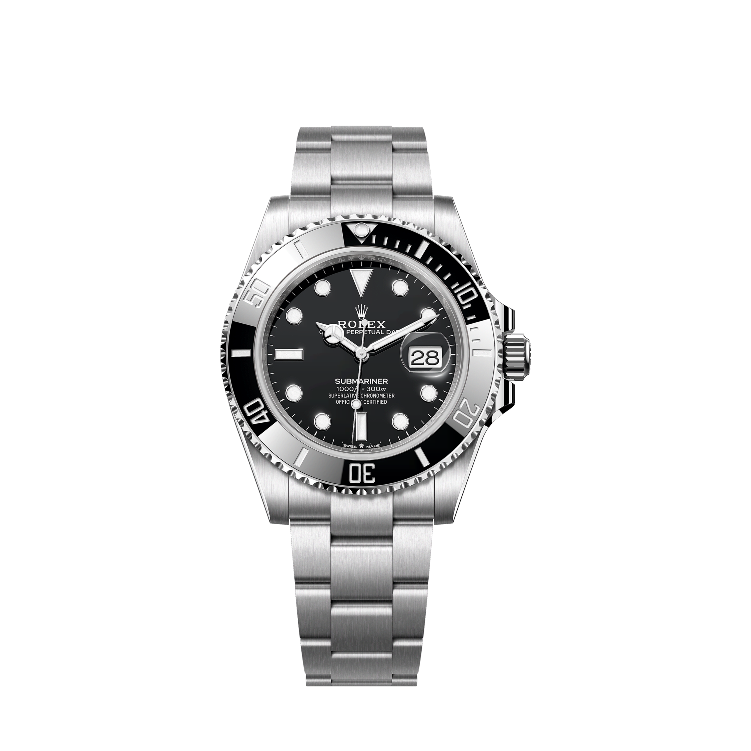Rolex, Submariner Date 41, Stainless Steel, Black Ceramic, Black dial, 41mm, Oyster, Ref# 126610ln-0001 1:1