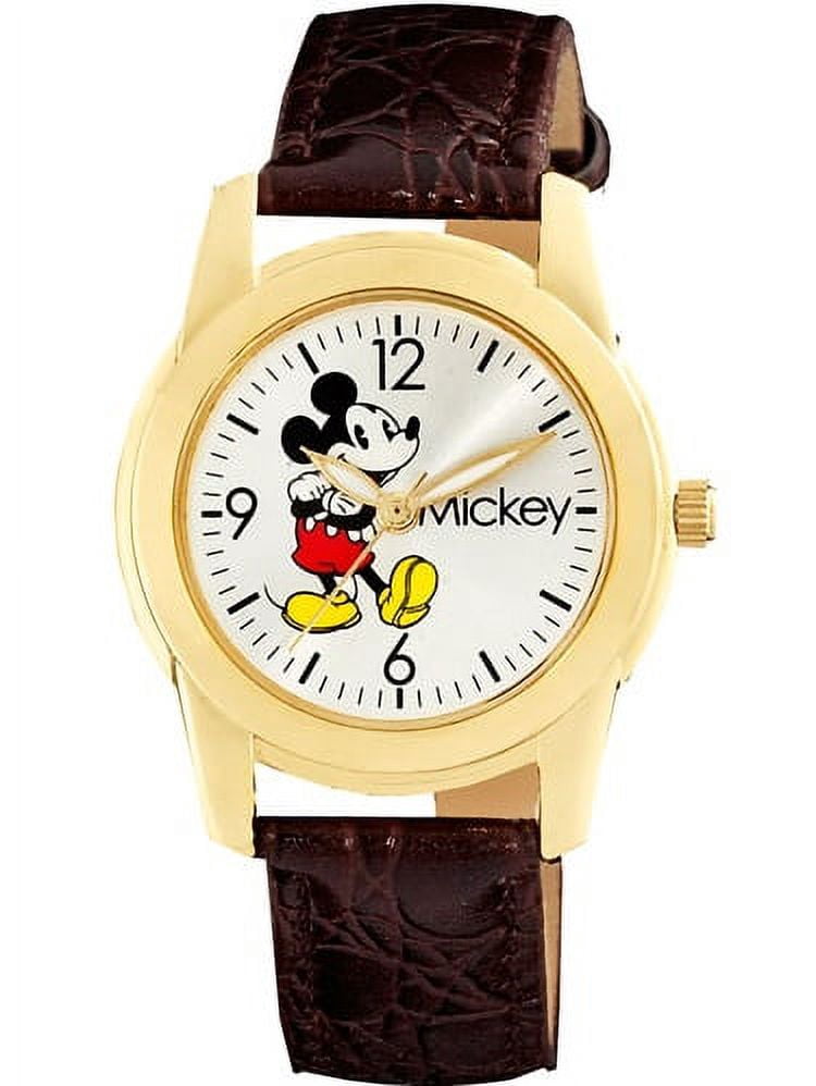 Women's Mickey Mouse Brown Strap Watch