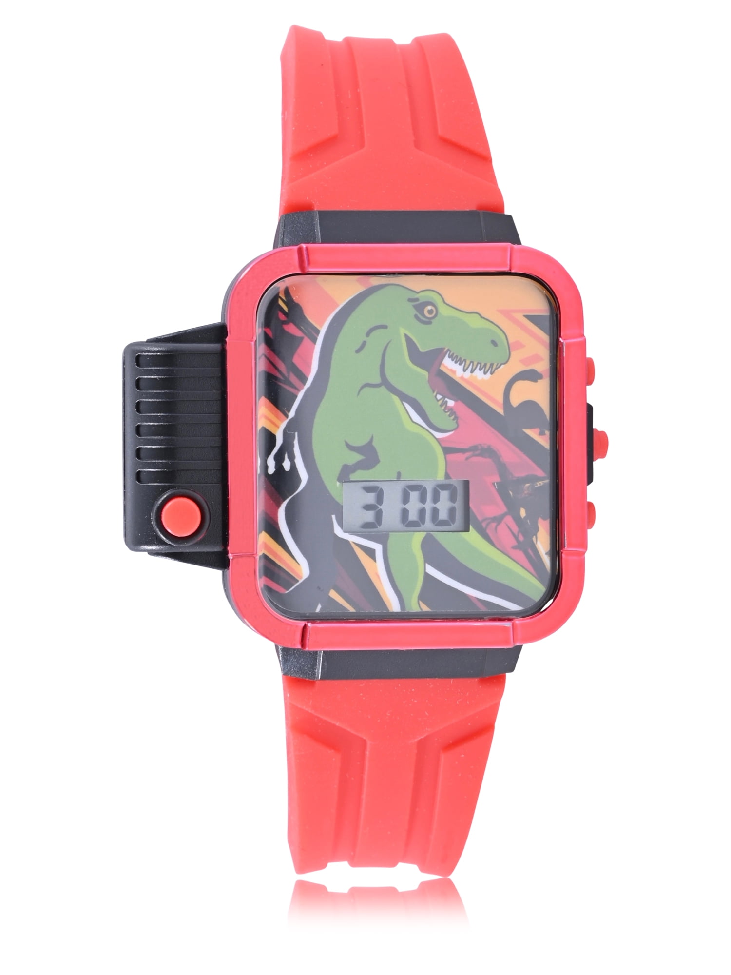 Wonder Nation Dino Childrens Flashlight LCD Watch in Red (WN4270WM)