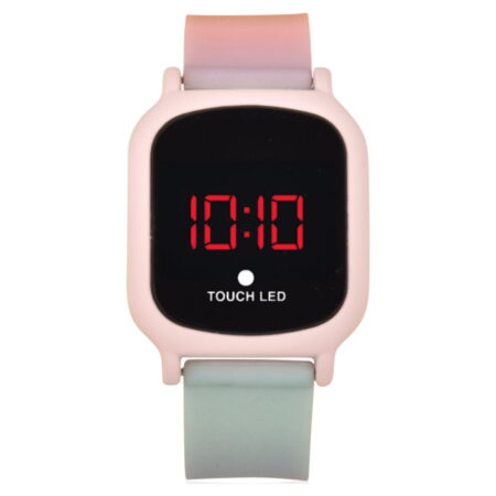 Wonder Nation Unisex Childrens LED Watch in Multi Color Silicone Band (WN4067WM)