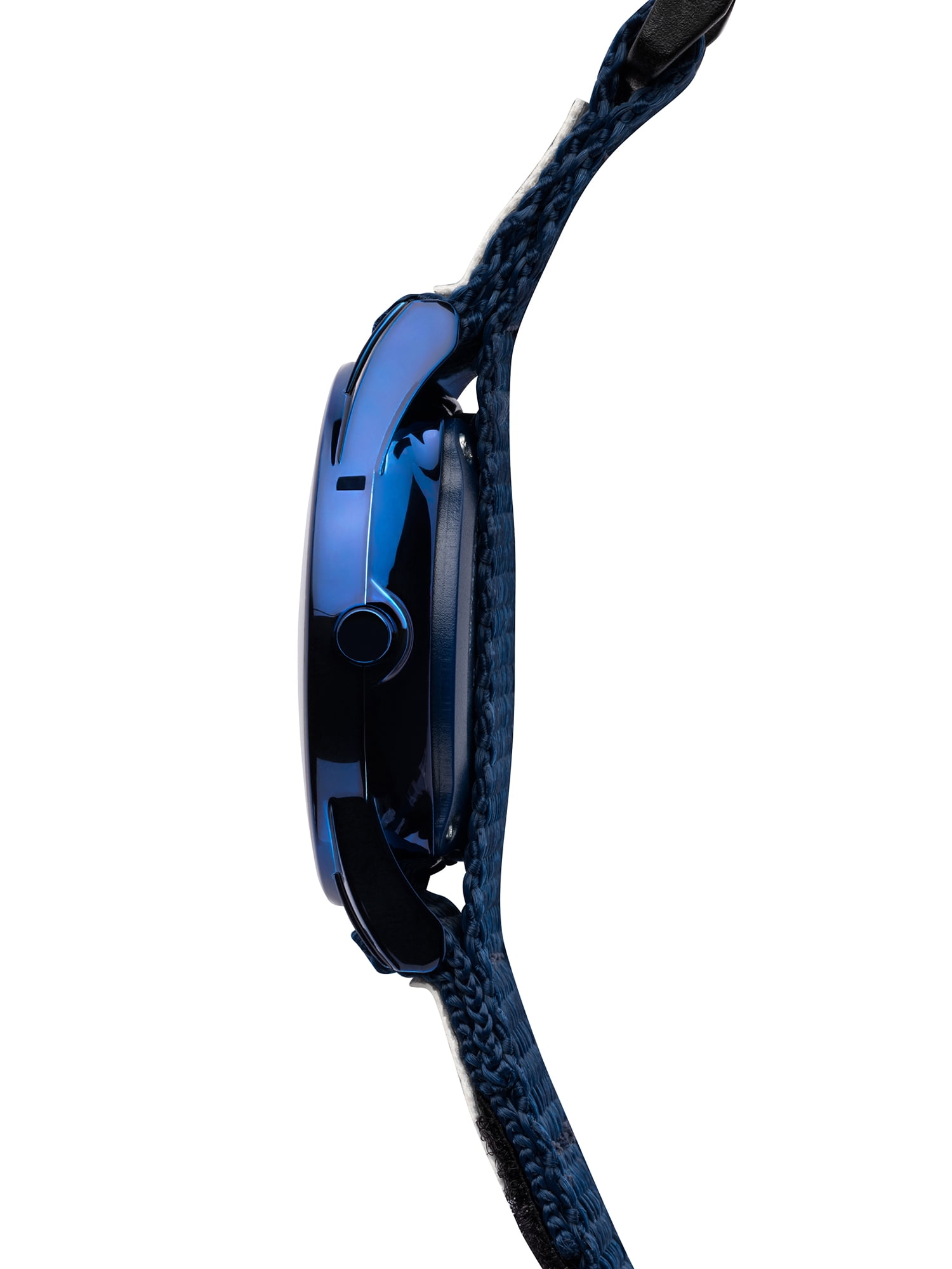 Wonder Nation Boys Round LED Dial Shark Print Velcro Kids Digital Watch, Blue - Image 5